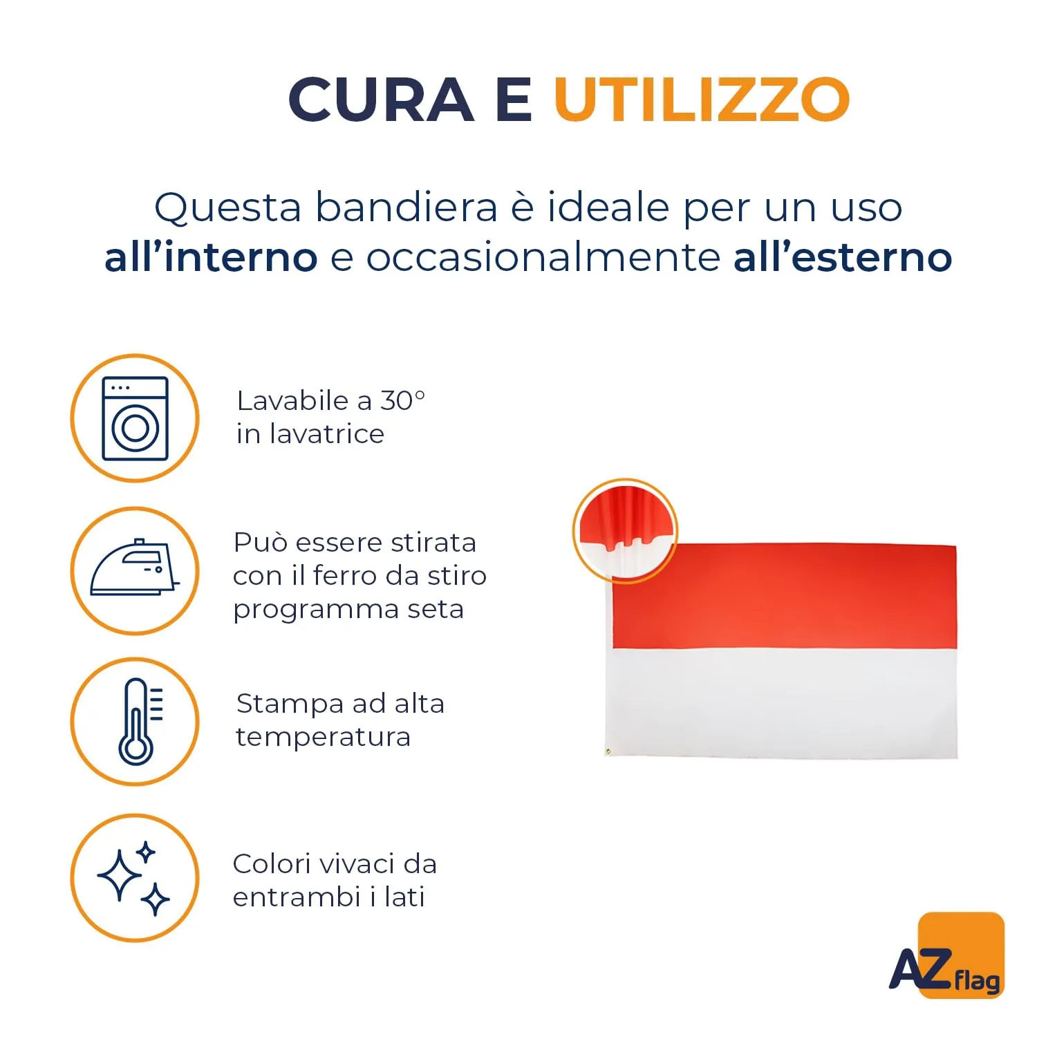 AZ FLAG Bandiera Indonesia 150x90 cm Poliestere 100D con 2 Occhielli - immagine 5
