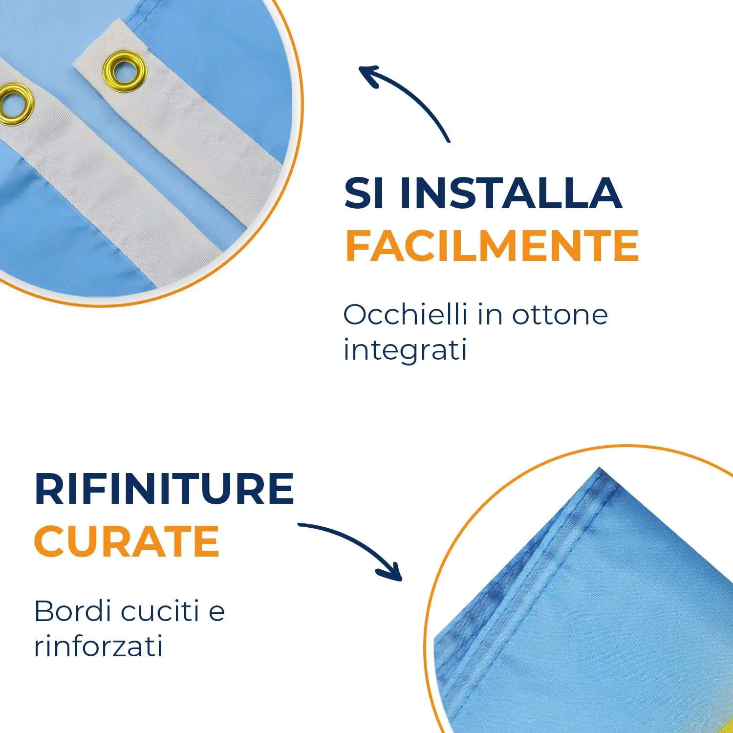 AZ FLAG Bandiera Santa Lucia 150x90 cm Poliestere 100D 2 Occhielli - immagine 4
