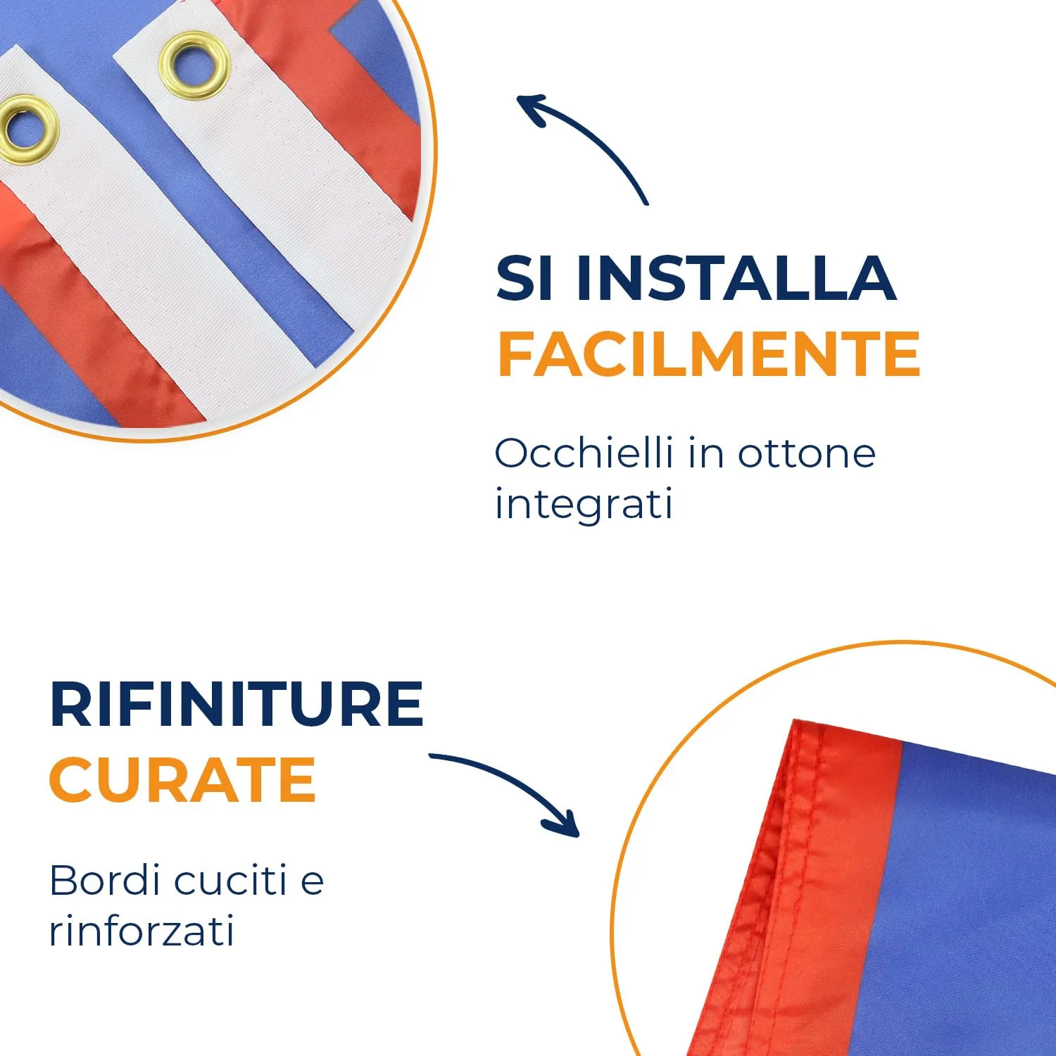 AZ FLAG Bandiera Guam 150x90 cm Poliestere 100D con Occhielli - immagine 4