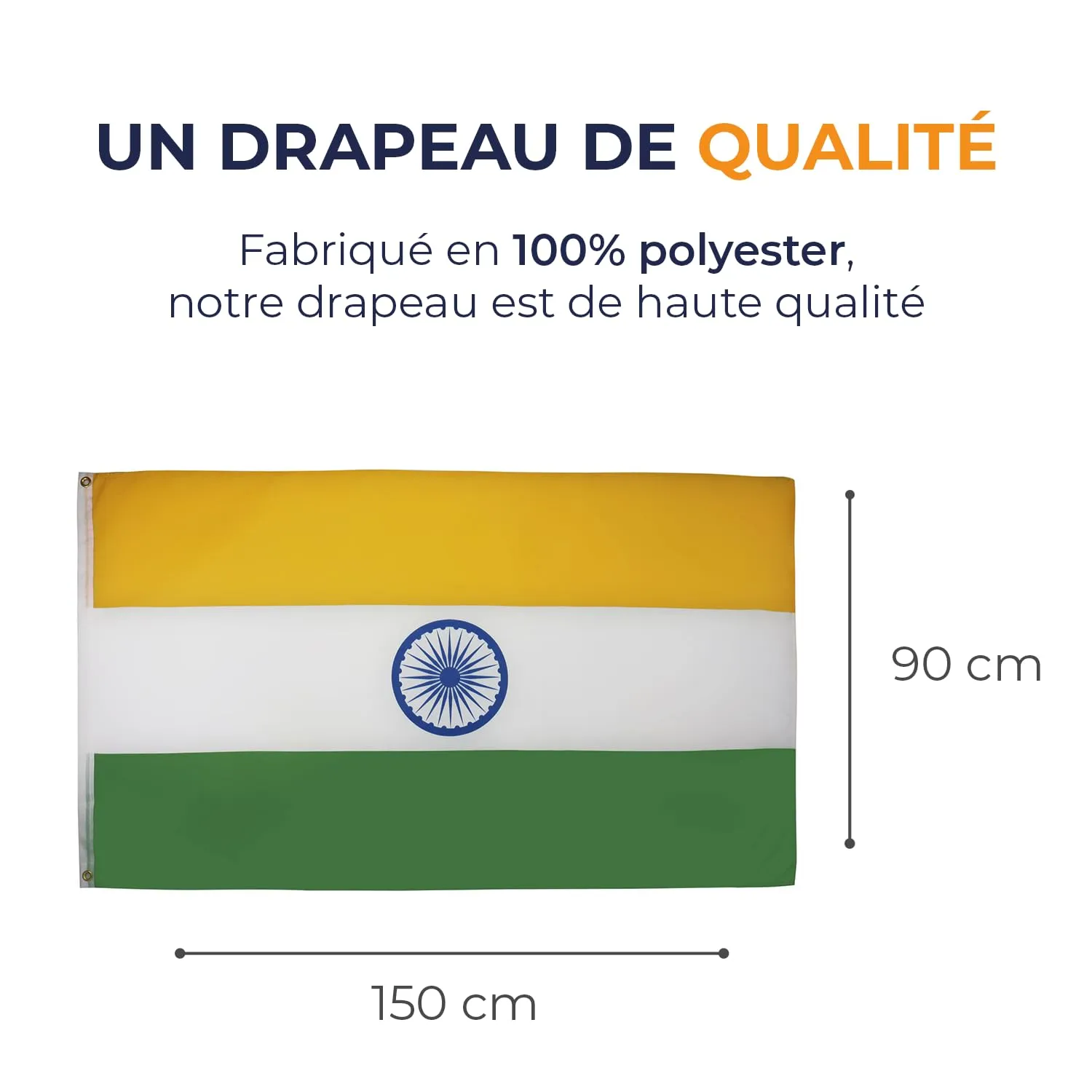 AZ FLAG Bandiera India 150x90cm - immagine 2