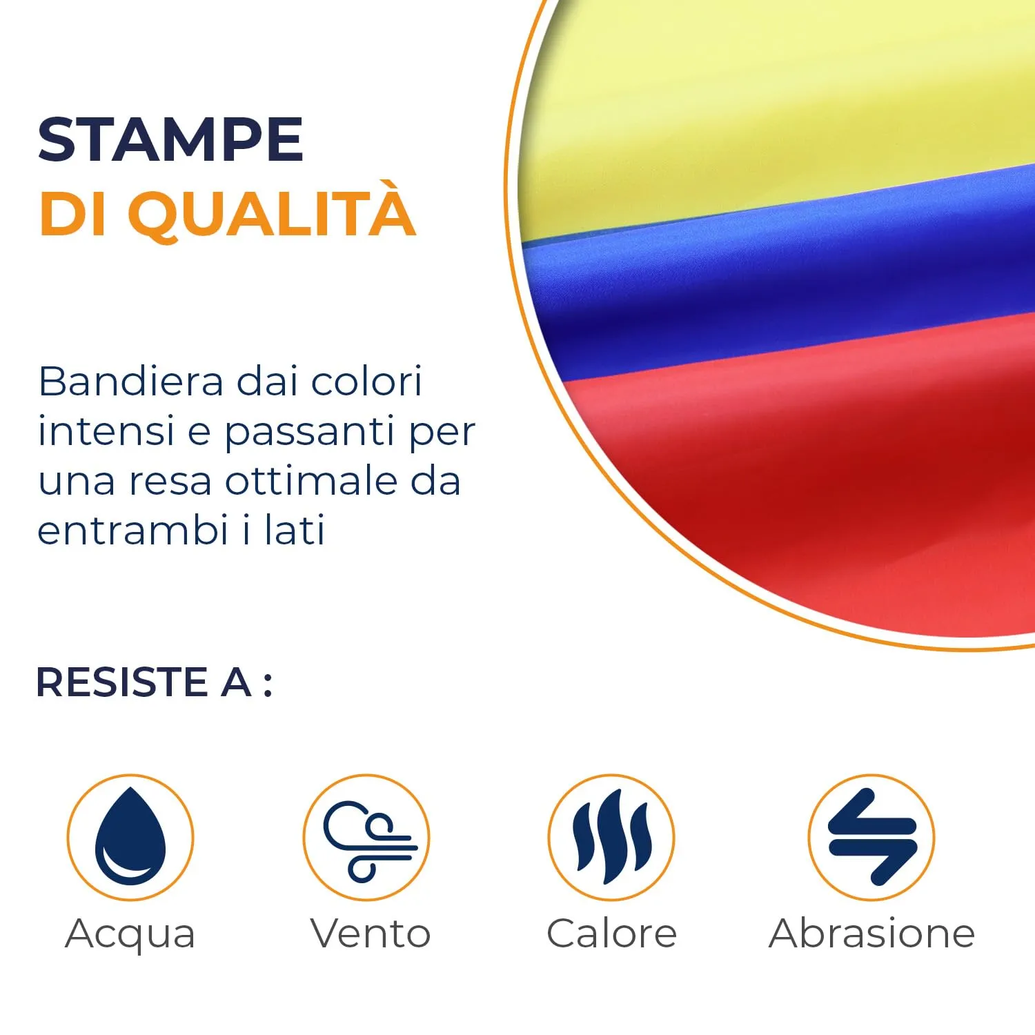 AZ FLAG Bandiera Colombia 150x90 cm Poliestere 100D con 2 Occhielli - immagine 3