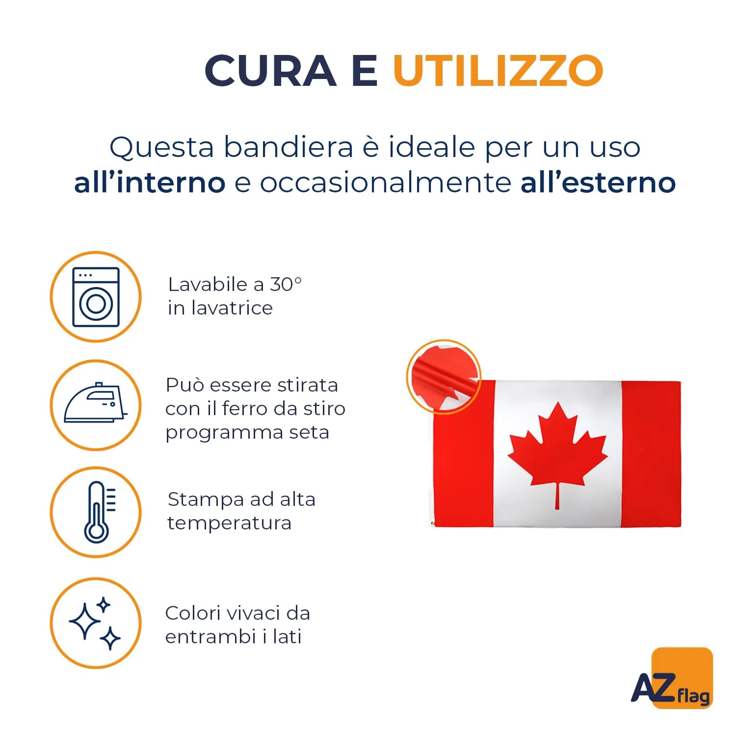 AZ FLAG Bandiera Canada 150x90 cm Poliestere 100D con Occhielli - immagine 5