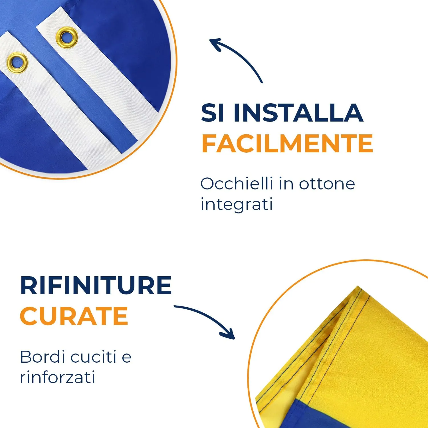 AZ FLAG Bandiera Barbados 150x90 cm Poliestere 100D con 2 Occhielli - immagine 4