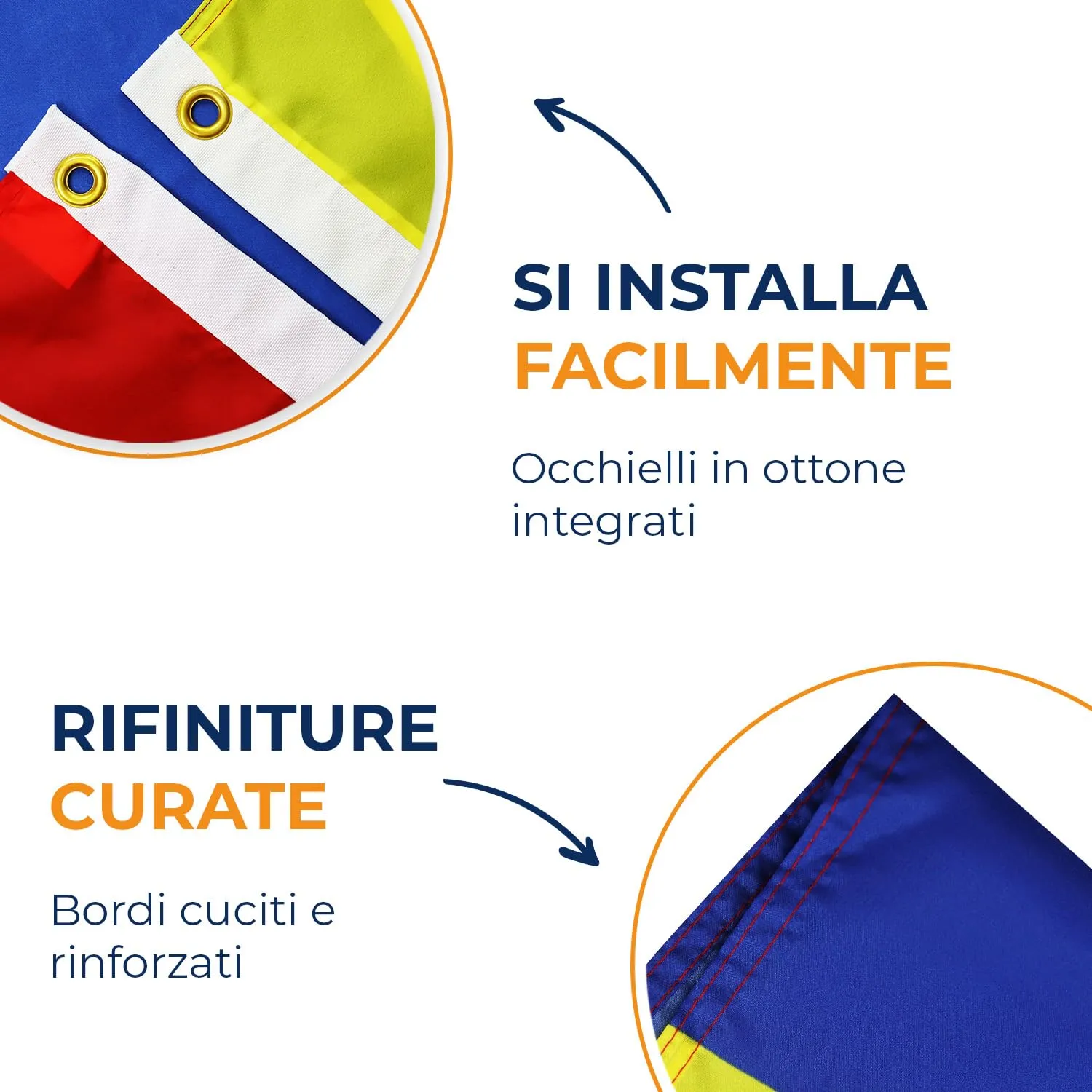 AZ FLAG Bandiera Ecuador 150x90 cm Poliestere 100D - immagine 4