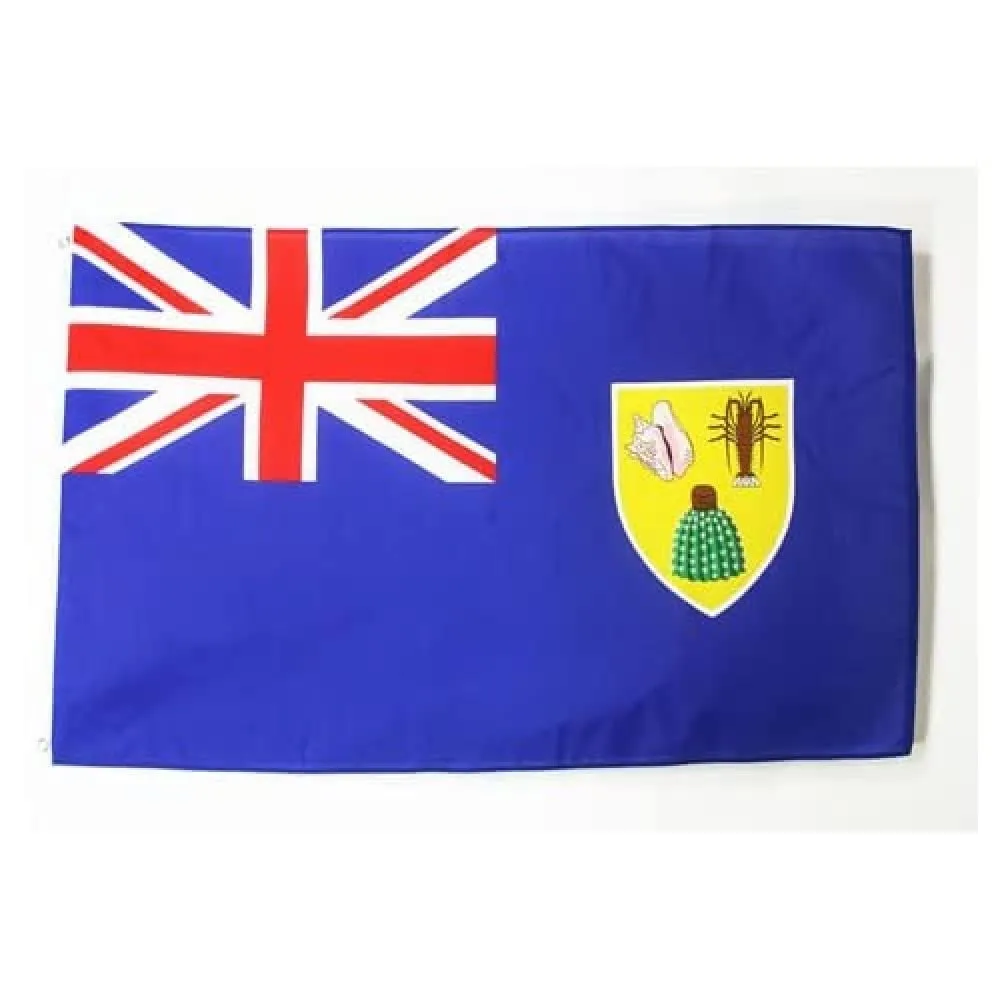 AZ FLAG Bandiera Isole Turche e Caicche 150x90 cm con 2 Occhielli - immagine 4