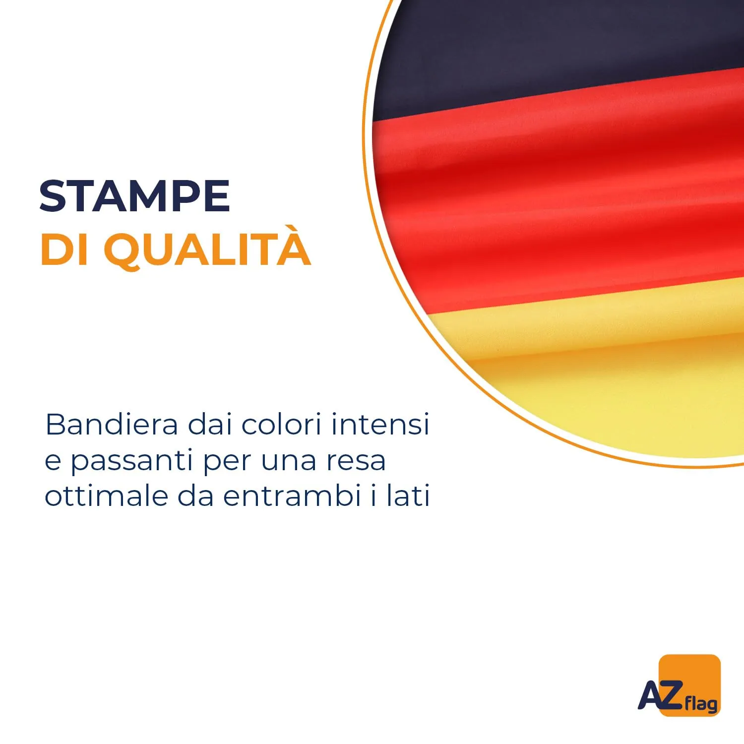 AZ FLAG Bandiera Germania 150x90 cm Poliestere Leggero con 2 Occhielli - immagine 3