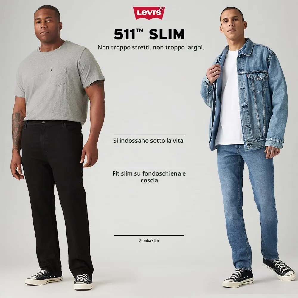 Levi's 511 Slim Jeans Uomo, Rock Cod, 36W / 34L - immagine 8