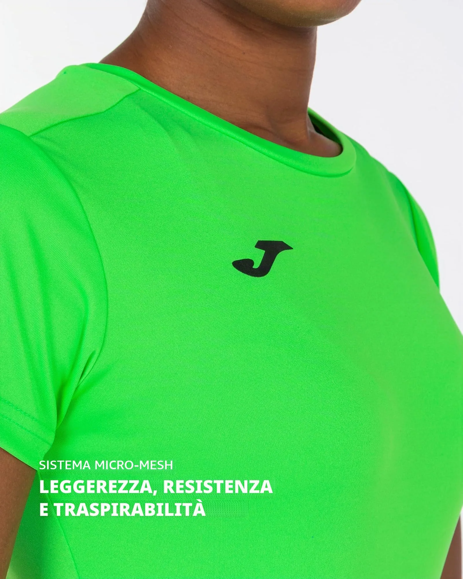 Joma Maglietta Sportiva Donna - Combi - Verde Flúor - XXS - immagine 4