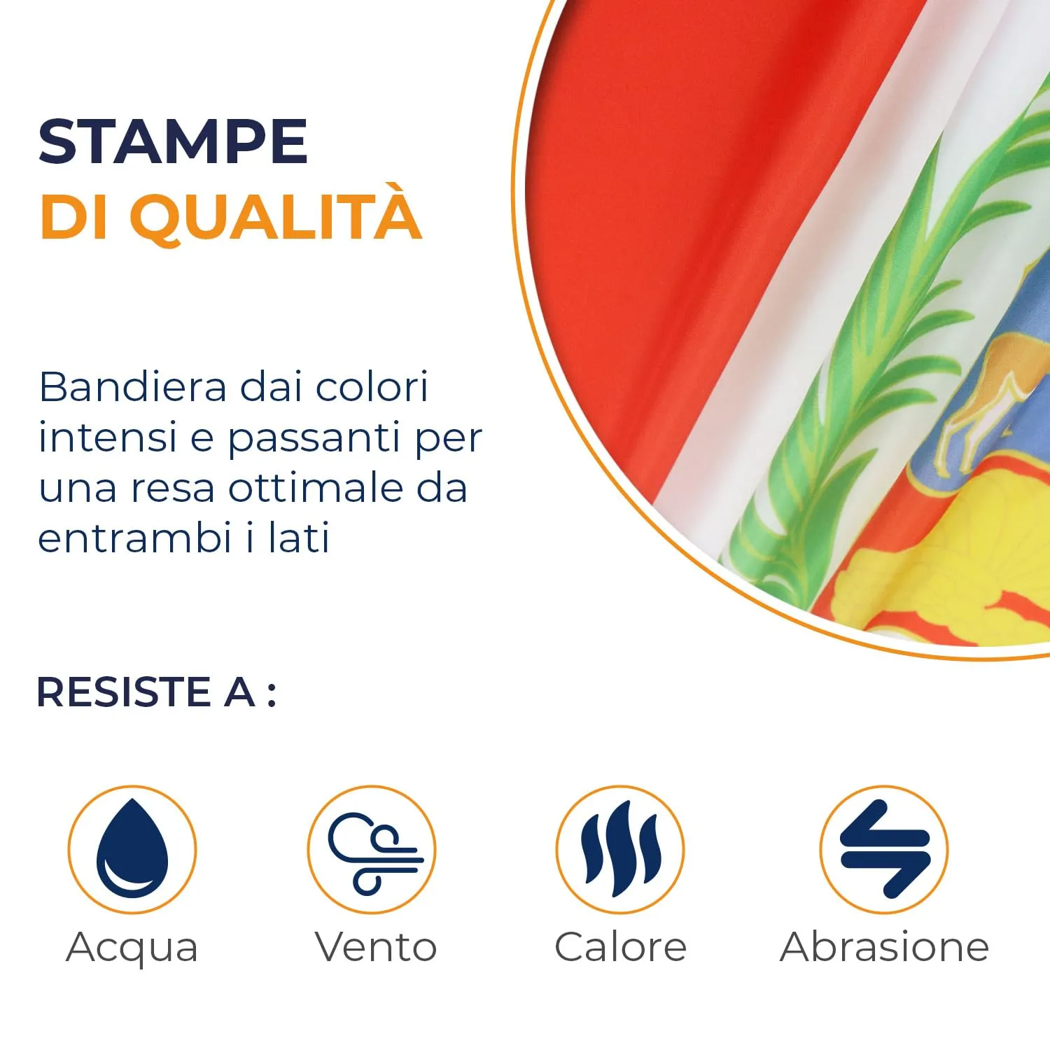 AZ FLAG Bandiera Perù 150x90 cm Poliestere 100D con 2 Occhielli - immagine 3
