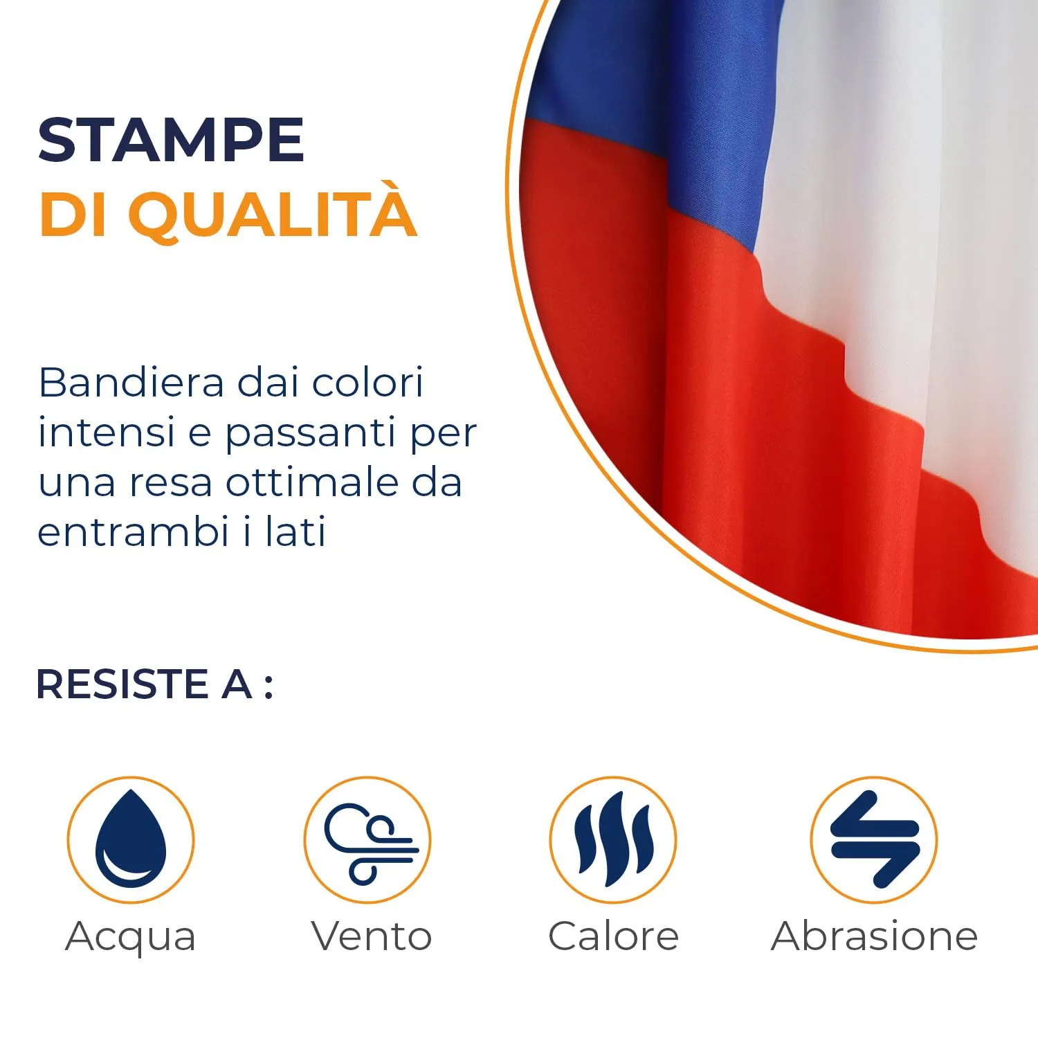 AZ FLAG Bandiera Cile 150x90 cm Poliestere 100D 2 Occhielli - immagine 3