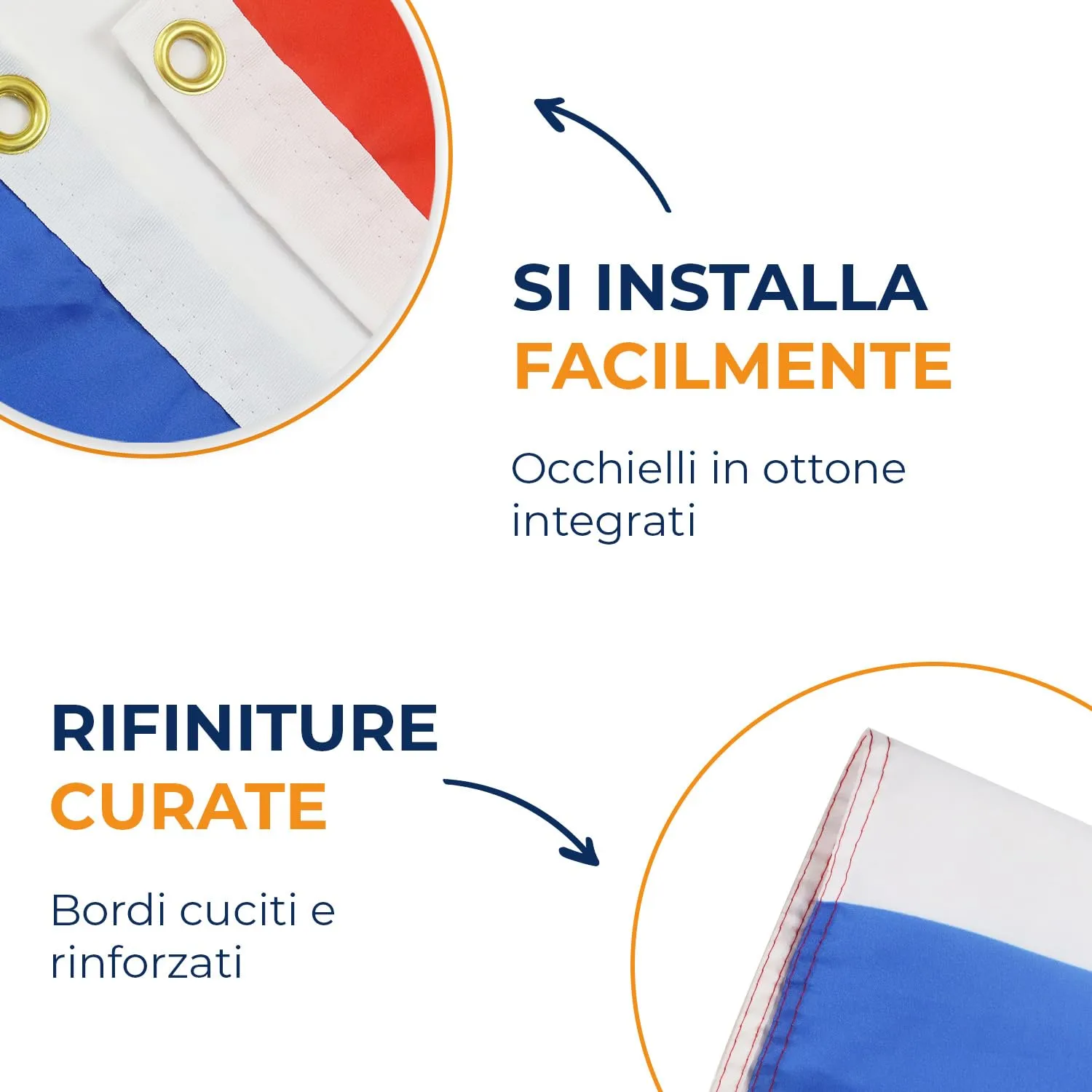 AZ FLAG Bandiera Paraguay 90x60 cm Poliestere 100D con 2 Occhielli - immagine 4