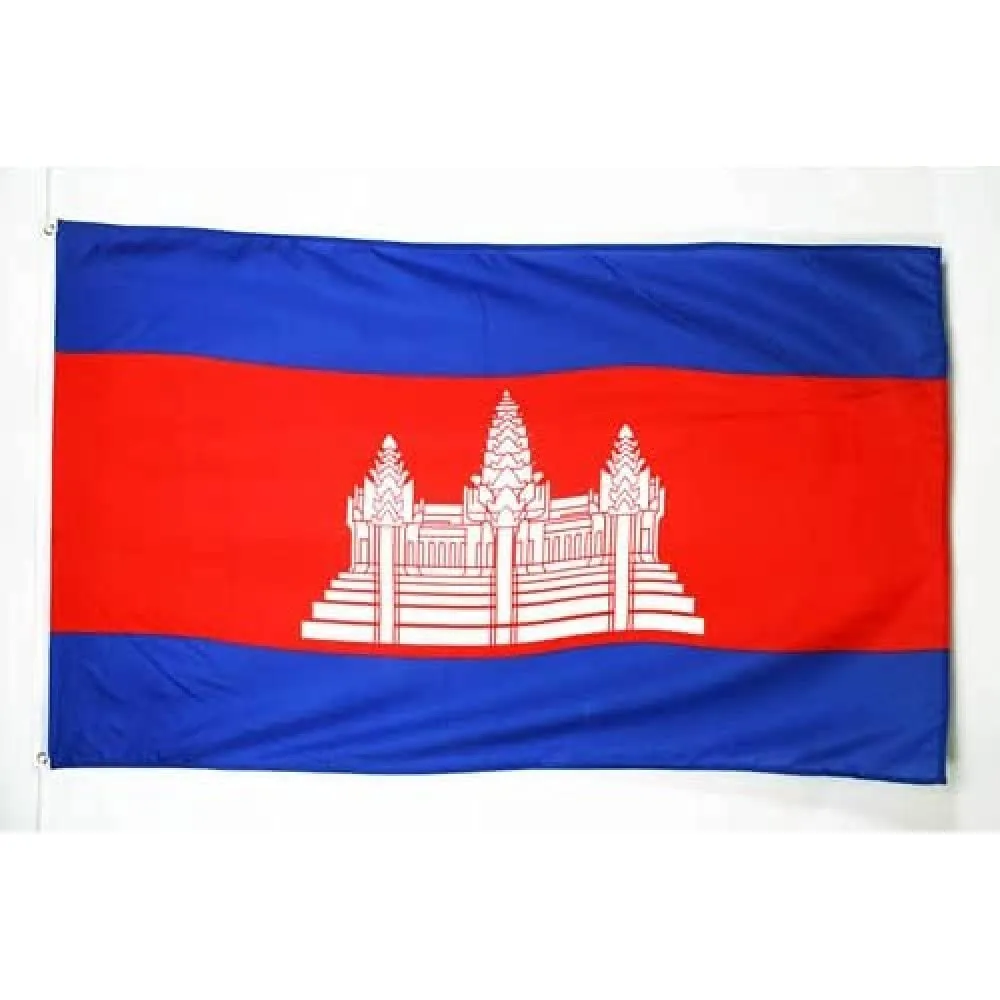 AZ FLAG Bandiera Cambogia 90x60 cm Poliestere 100D con 2 Occhielli - immagine 4