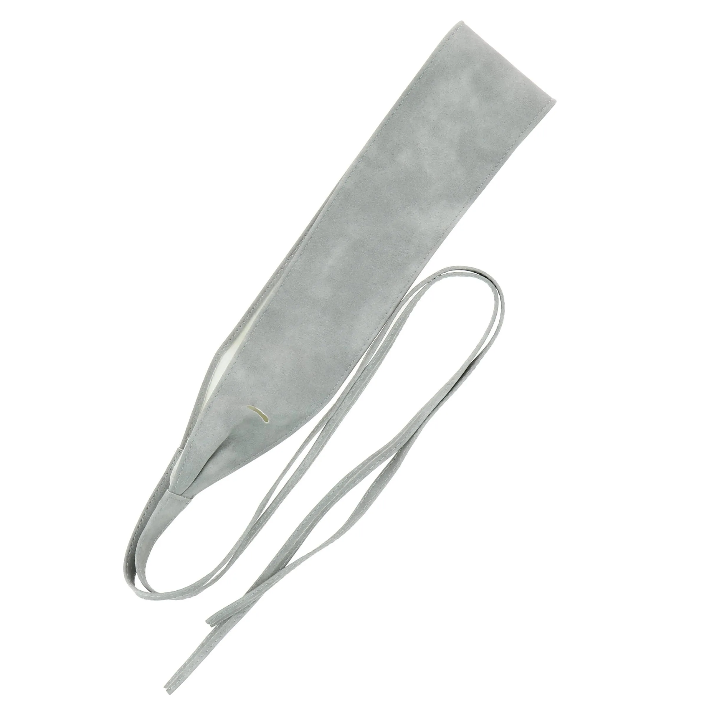 FASHIONGEN Cintura Obi da donna in similpelle, Grigio chiaro, L-XL - immagine 6
