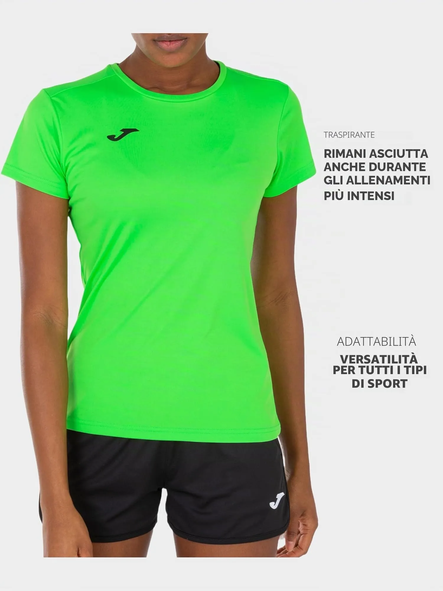 Joma Maglietta Sportiva Donna - Combi - Verde Flúor - XXL - immagine 3