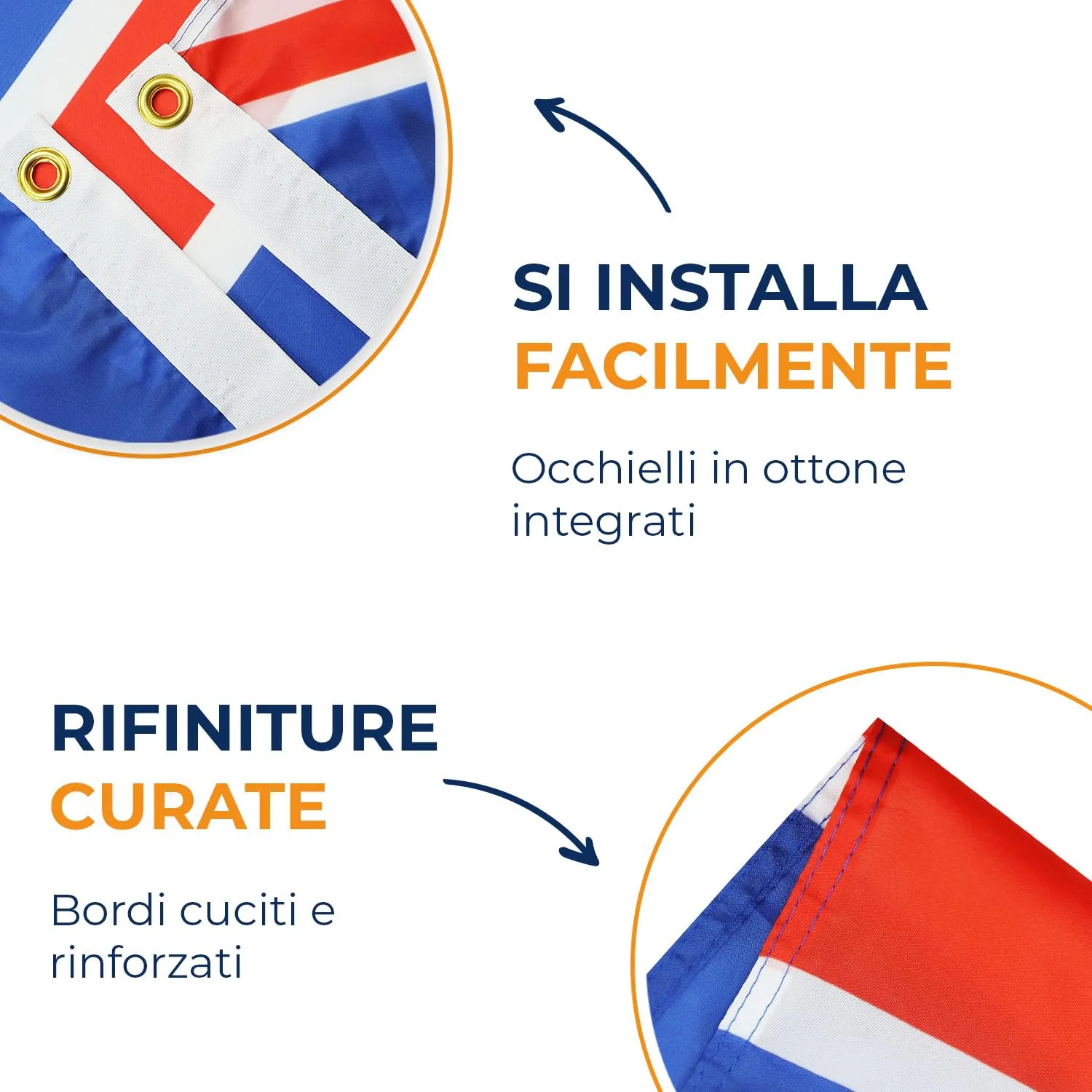 AZ FLAG Bandiera Isole Cayman 150x90 cm Poliestere 100D - immagine 4