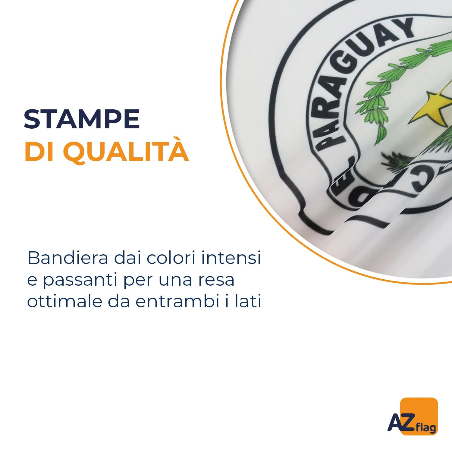 AZ FLAG Bandiera Paraguay 150x90 cm Poliestere Leggero con Occhielli - immagine 3