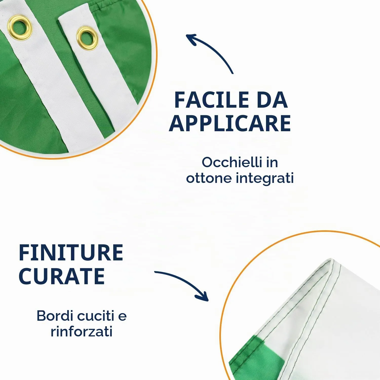AZ FLAG Bandiera Nigeria 150x90 cm Poliestere Leggero con Occhielli - immagine 4