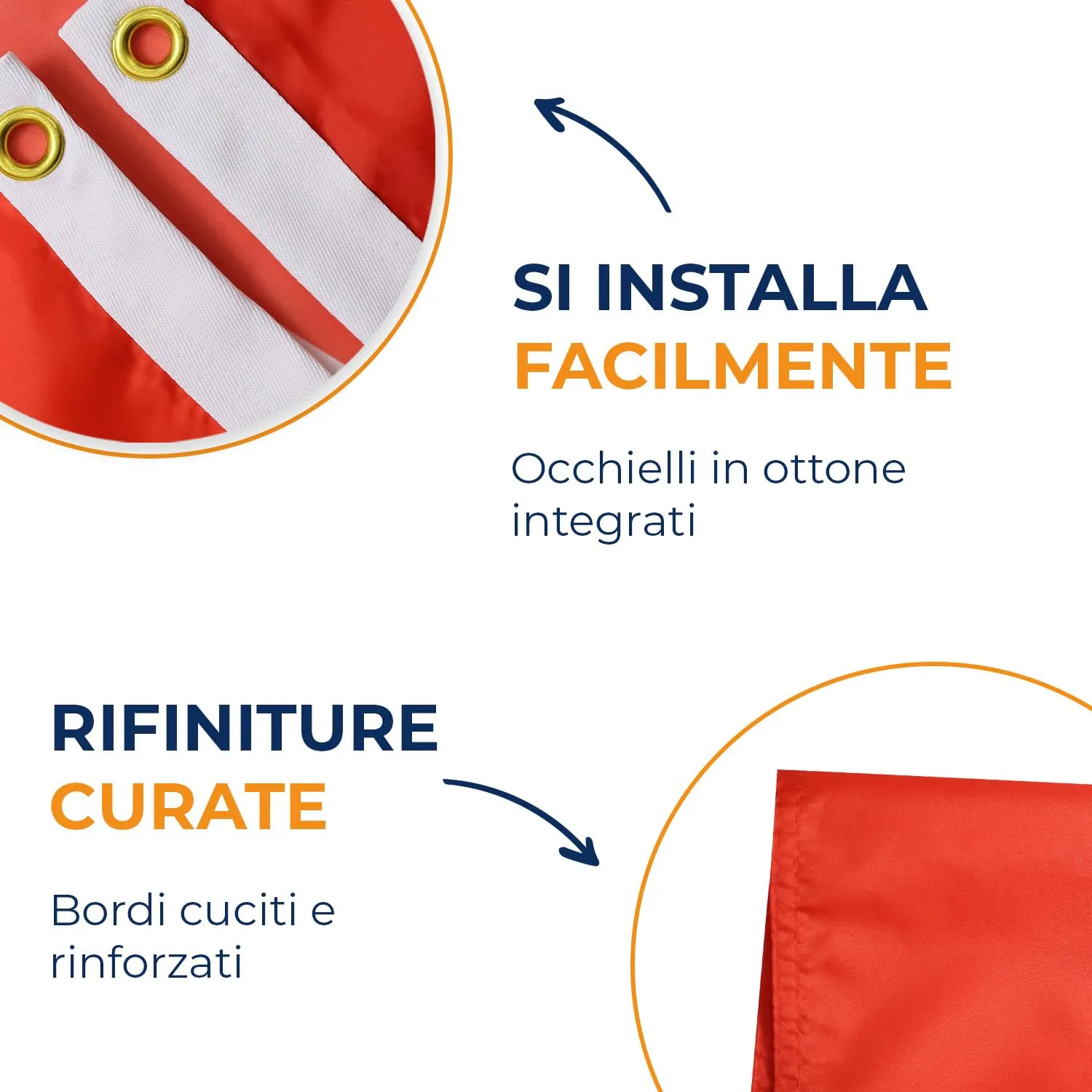 AZ FLAG Bandiera Danimarca 150x90 cm in Poliestere Leggero con Occhielli - immagine 4