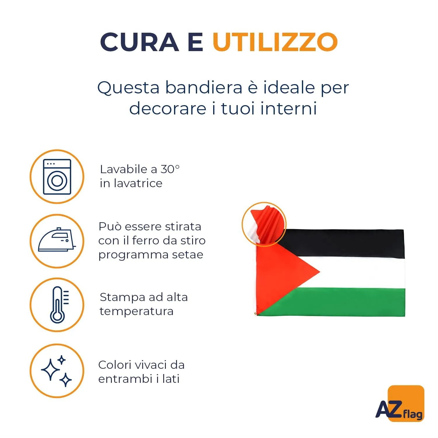 AZ FLAG Bandiera Palestina 150x90 cm Poliestere Leggero con Occhielli - immagine 6