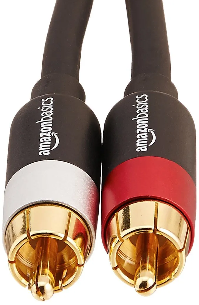 Amazon Basics Cavo Audio RCA, 4.57 m, Nero - immagine 2