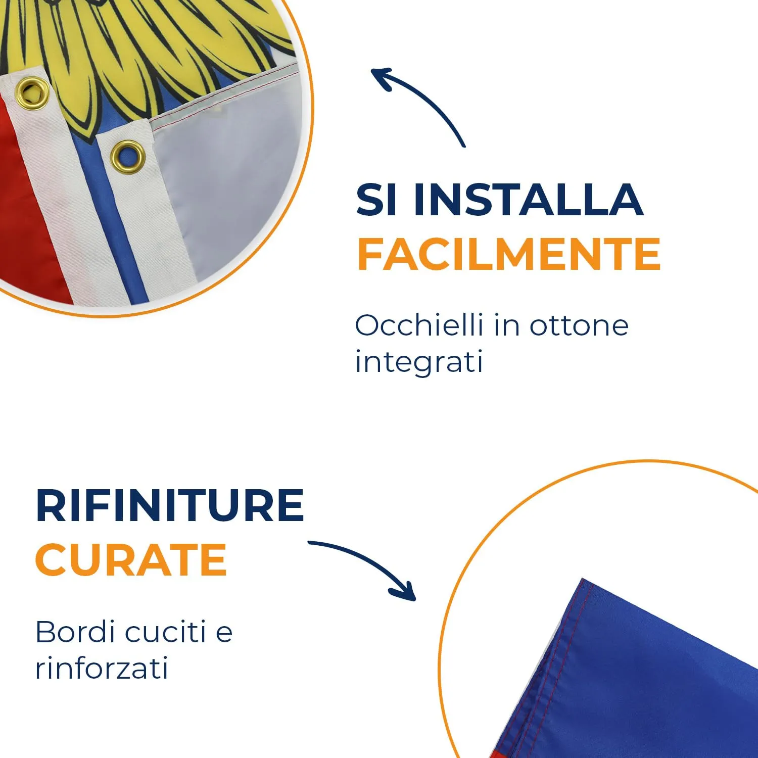 AZ FLAG Bandiera Russia con aquila 150x90 cm Poliestere Leggero 2 Occhielli - immagine 4