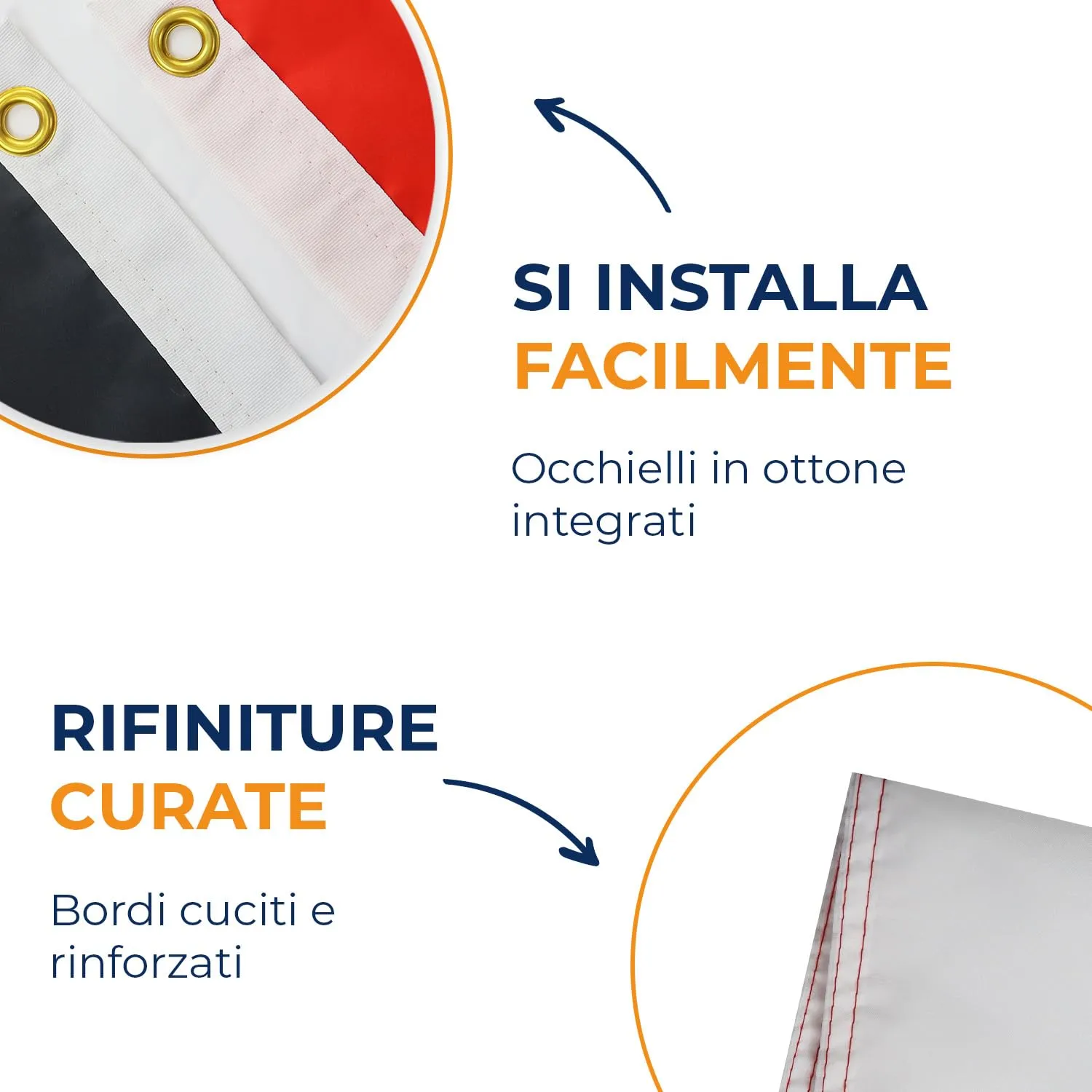 AZ FLAG Bandiera Egitto 150x90 cm in Poliestere con 2 Occhielli - immagine 4