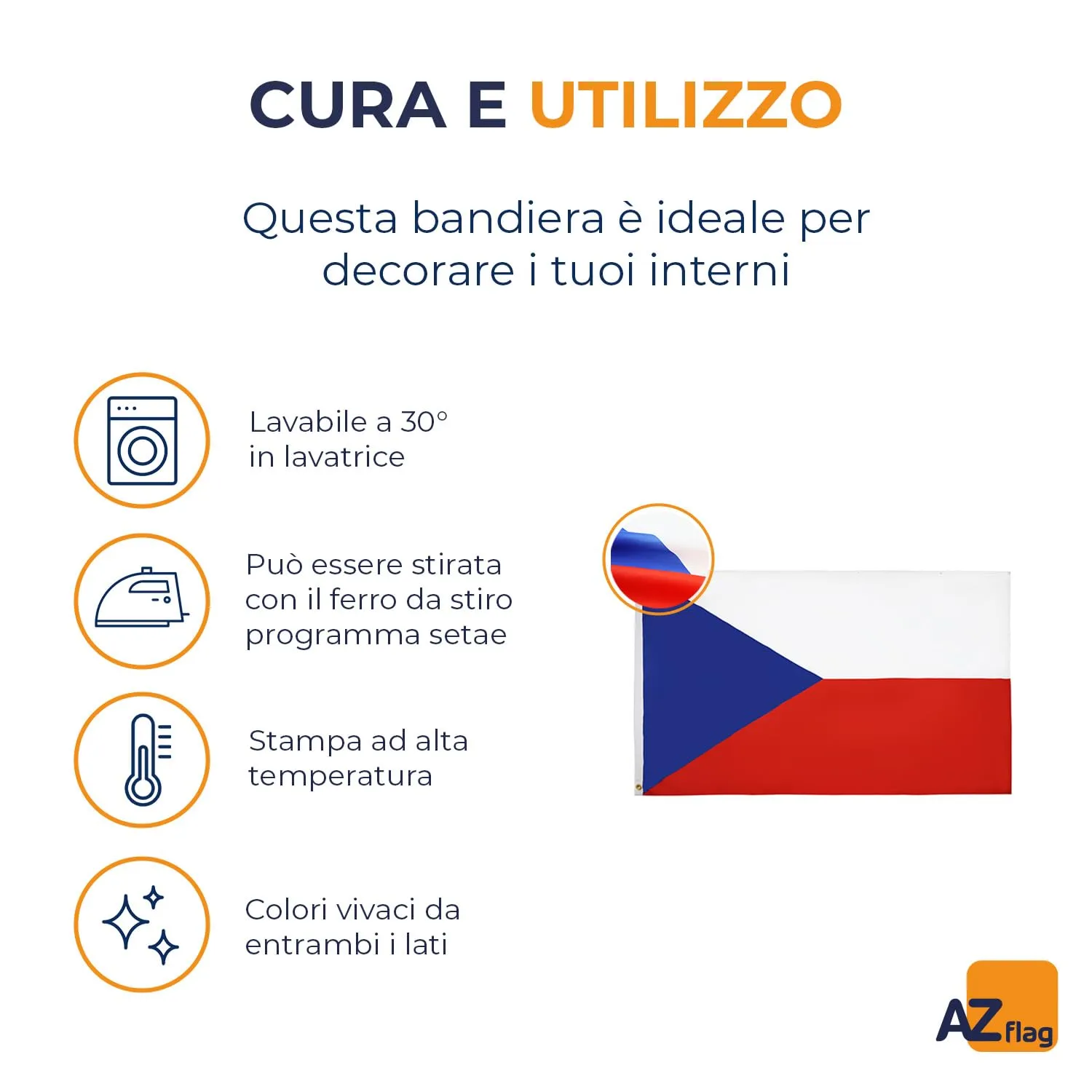 AZ FLAG Bandiera Repubblica Ceca 90x60 cm Poliestere - immagine 5