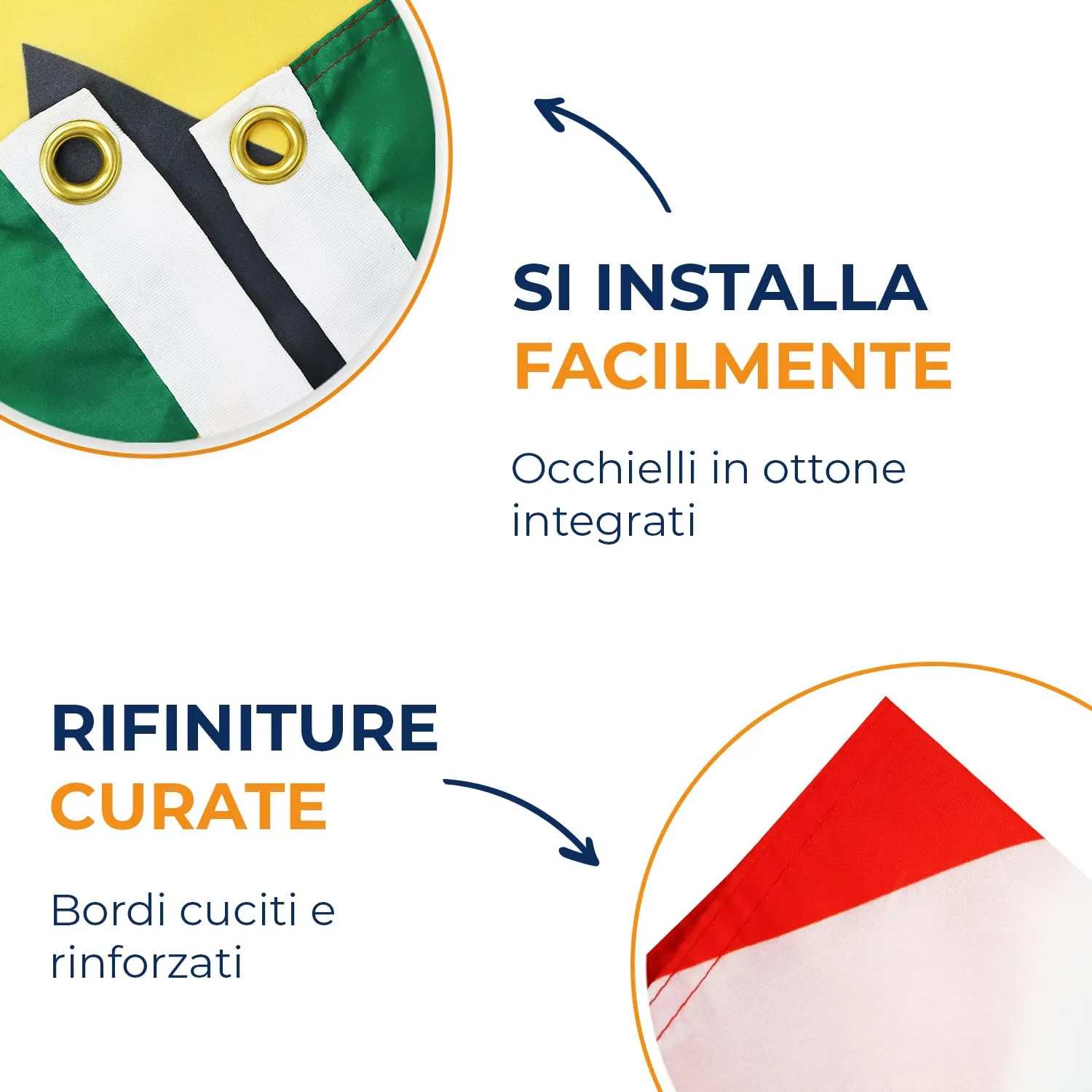 AZ FLAG Bandiera Sudafrica 90x60 cm in Poliestere con Occhielli - immagine 4