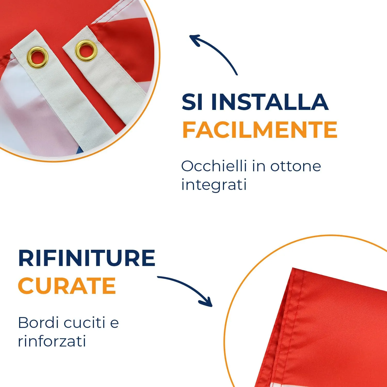 AZ FLAG Bandiera Regno Unito 90x60 cm Poliestere con Occhielli - immagine 4