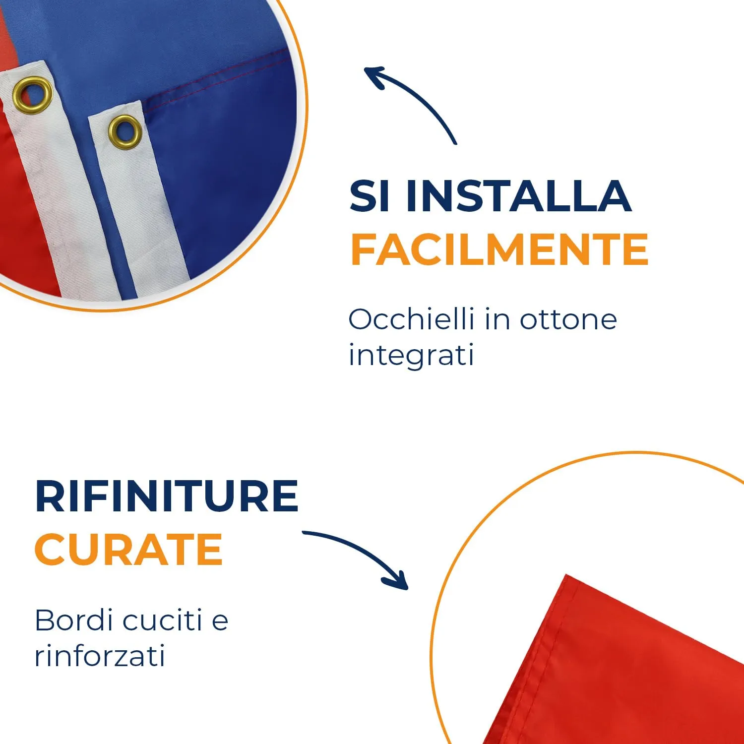 AZ FLAG Bandiera Cile 90x60 cm in Poliestere con 2 Occhielli - immagine 4