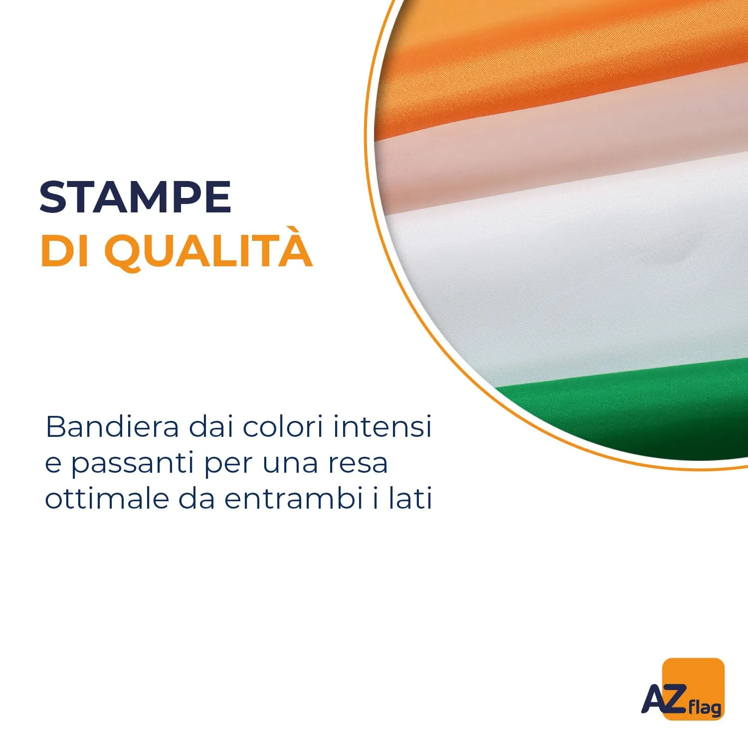 AZ FLAG Bandiera Irlanda 90x60 cm in Poliestere con Occhielli - immagine 3