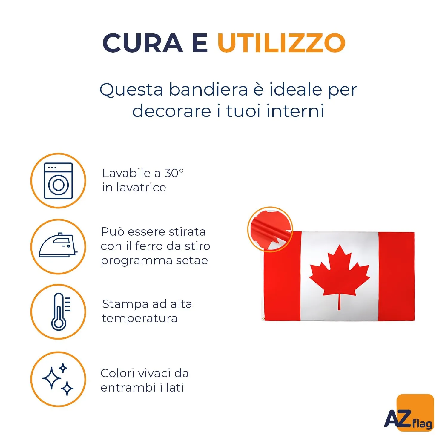 AZ FLAG Bandiera Canada 90x60 cm in Poliestere con Occhielli - immagine 5