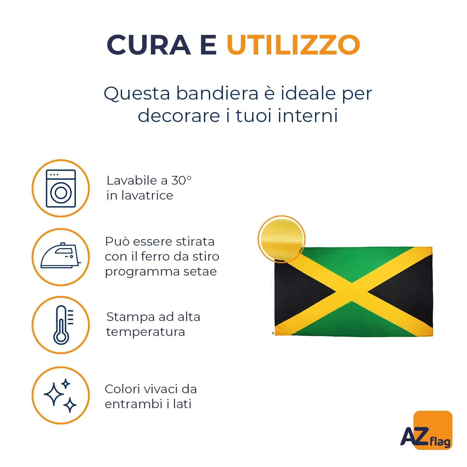 AZ FLAG Bandiera Giamaica 90x60 cm Poliestere - immagine 5