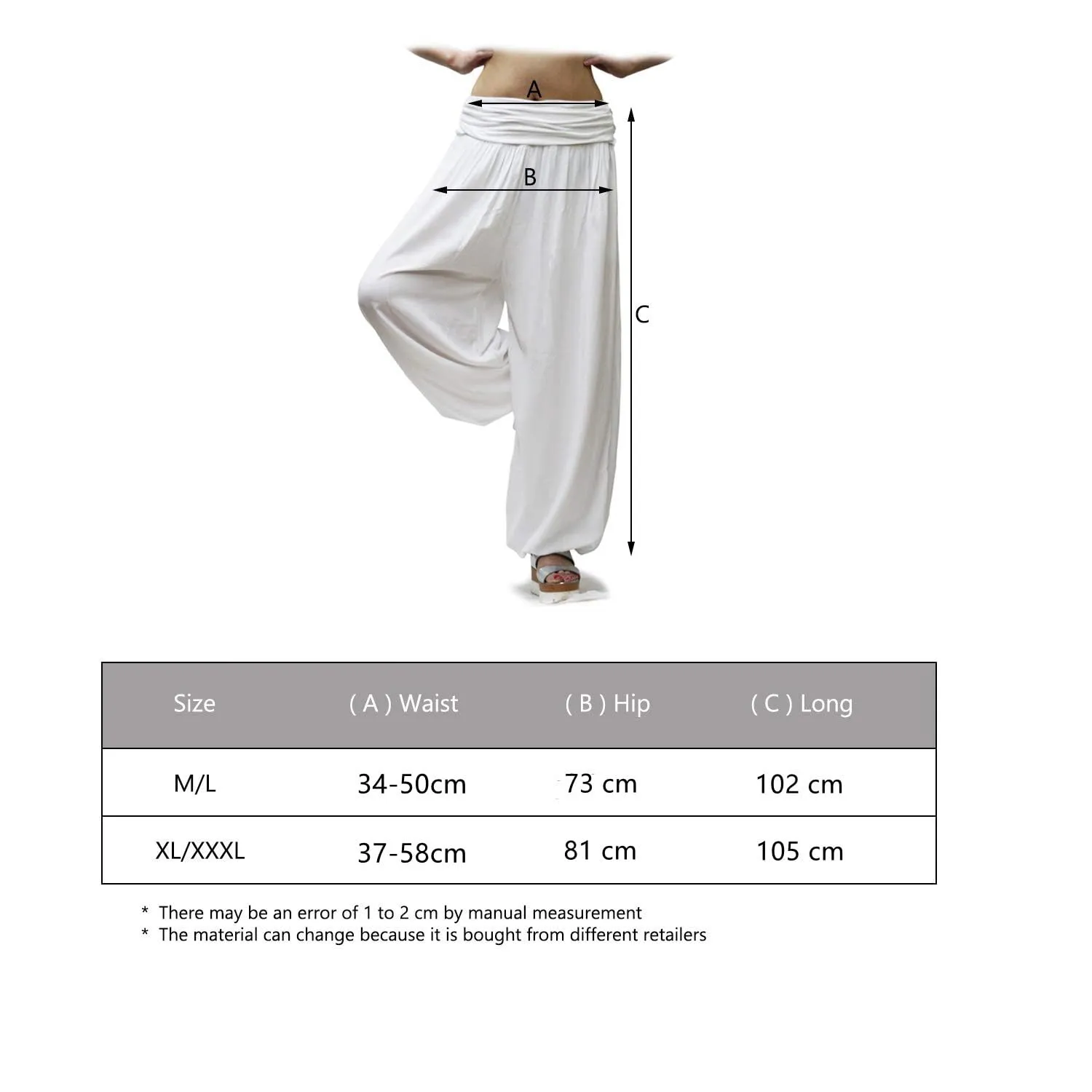 GLAMEXX24 Pantaloni Harem Donna Casual con Tasche per Yoga, Danza e Pilates - immagine 4