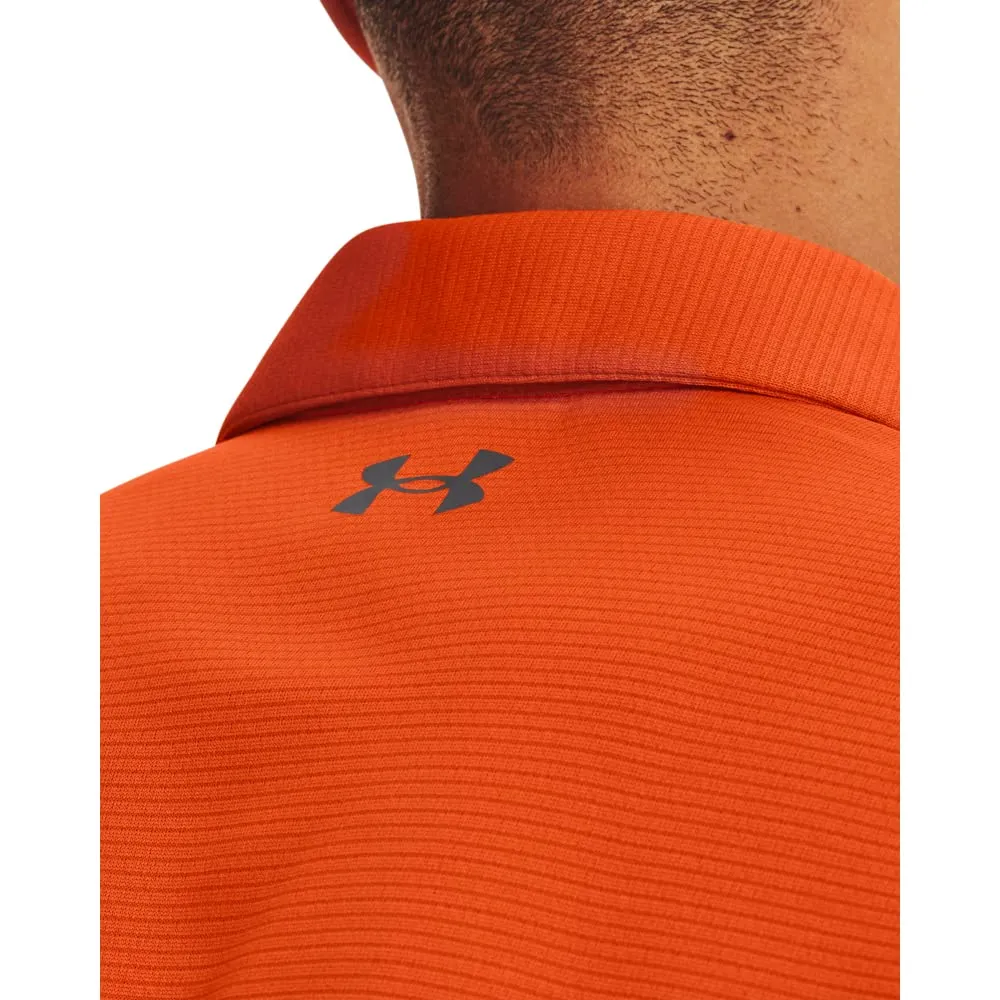 Under Armour Tech Polo Uomo, Team Orange/Graphite 800, S - immagine 4