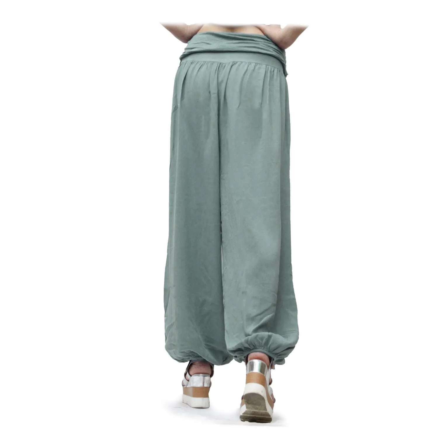 GLAMEXX24 Pantaloni Harem Donna Larga Casual con Tasche per Yoga, Danza e Pilates - immagine 5