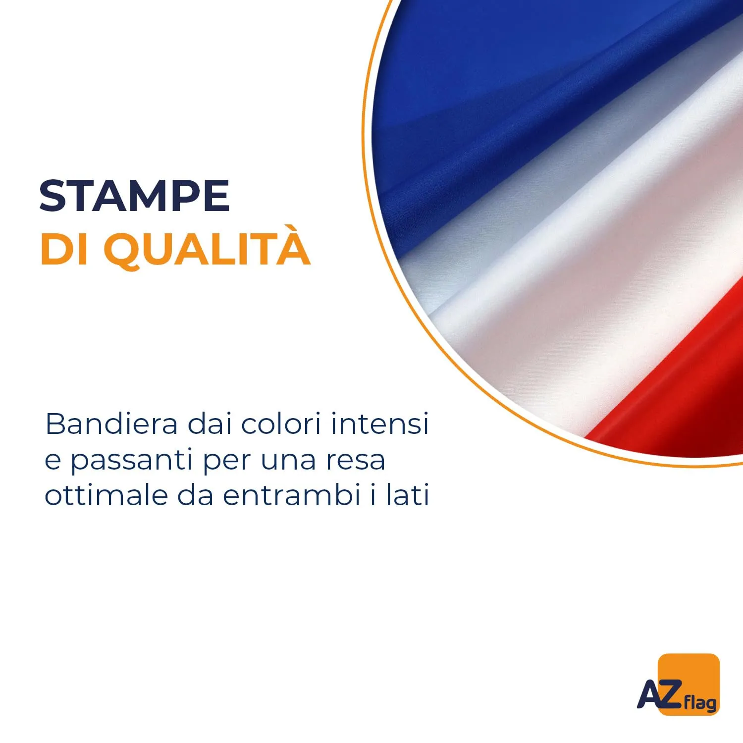 AZ FLAG Bandiera Francia 90x60 cm in Poliestere con Occhielli - immagine 3
