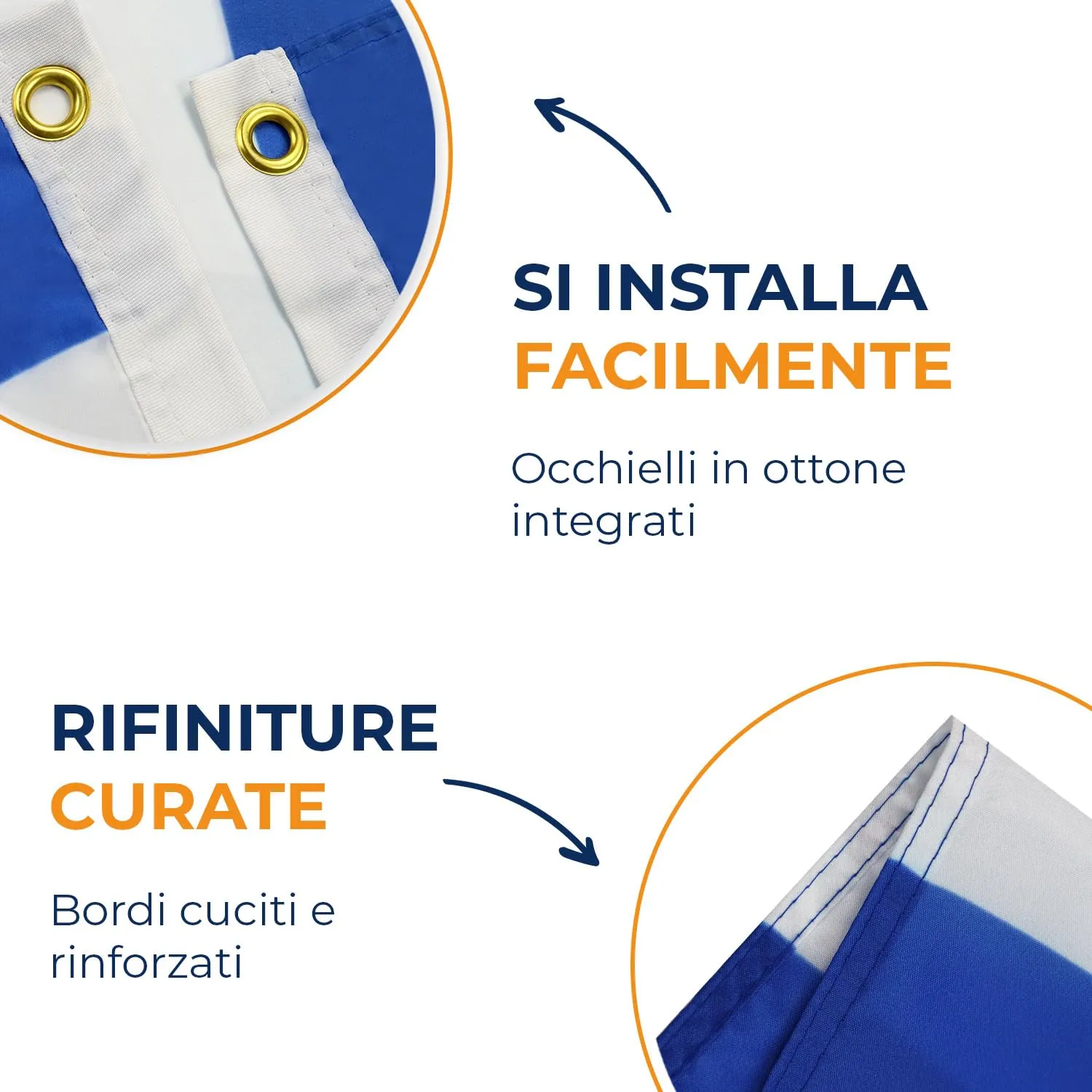 AZ FLAG Bandiera Grecia 90x60 cm in Poliestere con Occhielli - immagine 5