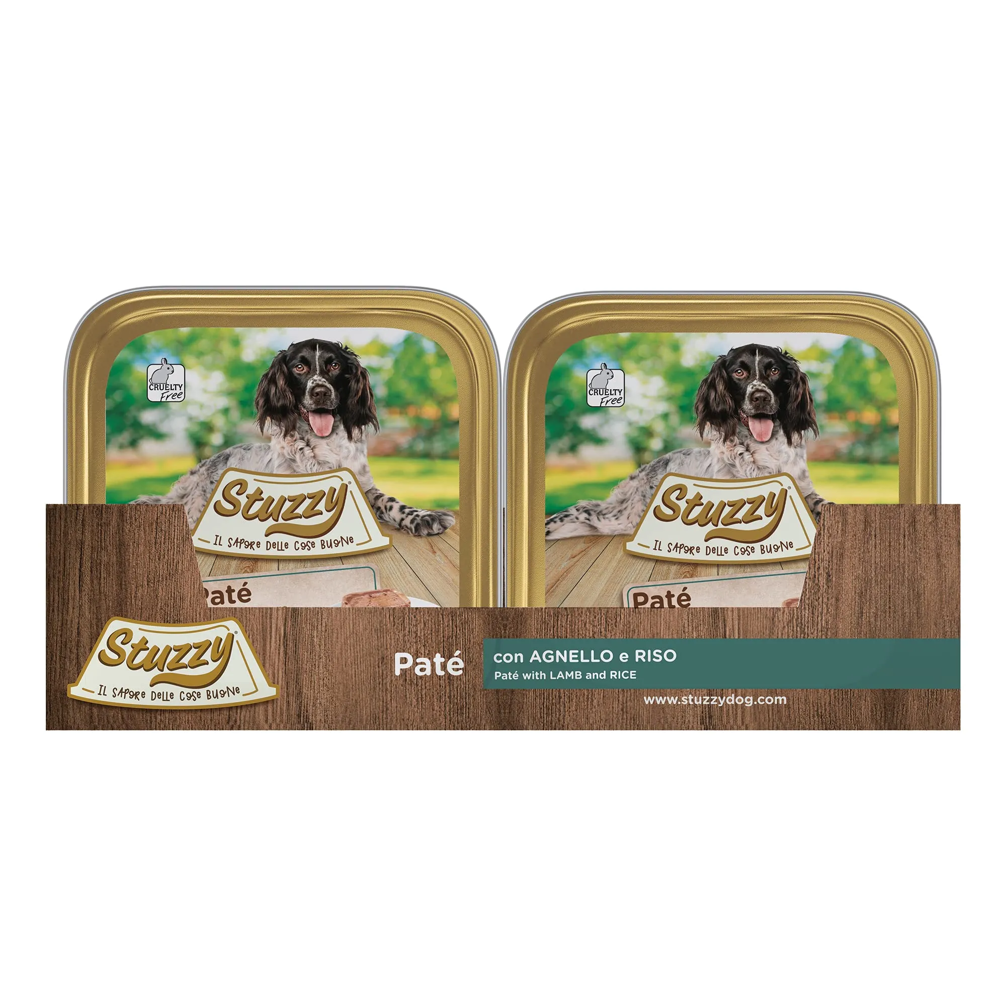 Stuzzy Mister Cibo Umido per Cani Adulti Agnello e Riso in Pezzi, 3,3kg (22 Vaschette da 150g) - immagine 5