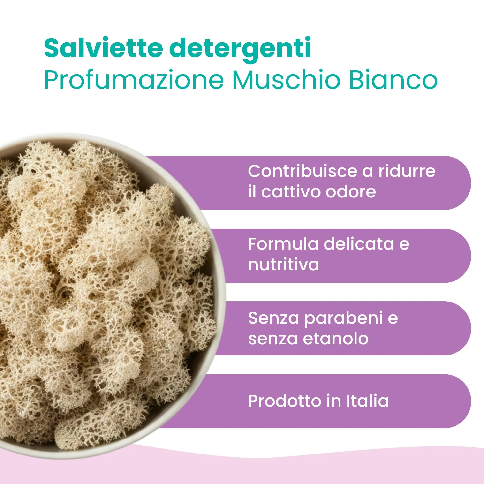 Camon Salviette Detergenti per Cani e Gatti, 30x20 cm, 40 Unità - immagine 5