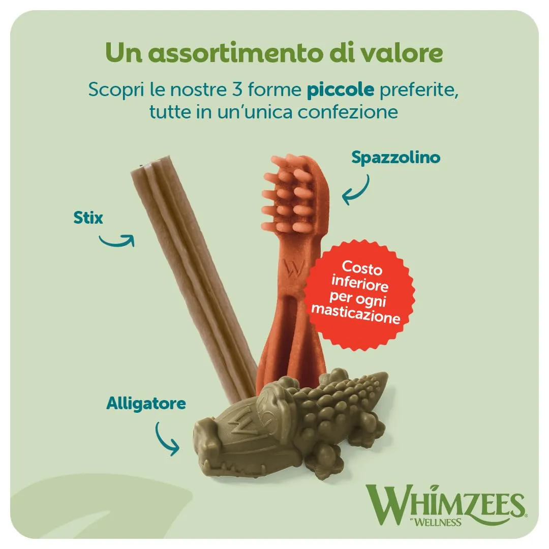 Whimzees Box Varietà, Taglia S, 56 Pezzi - immagine 3