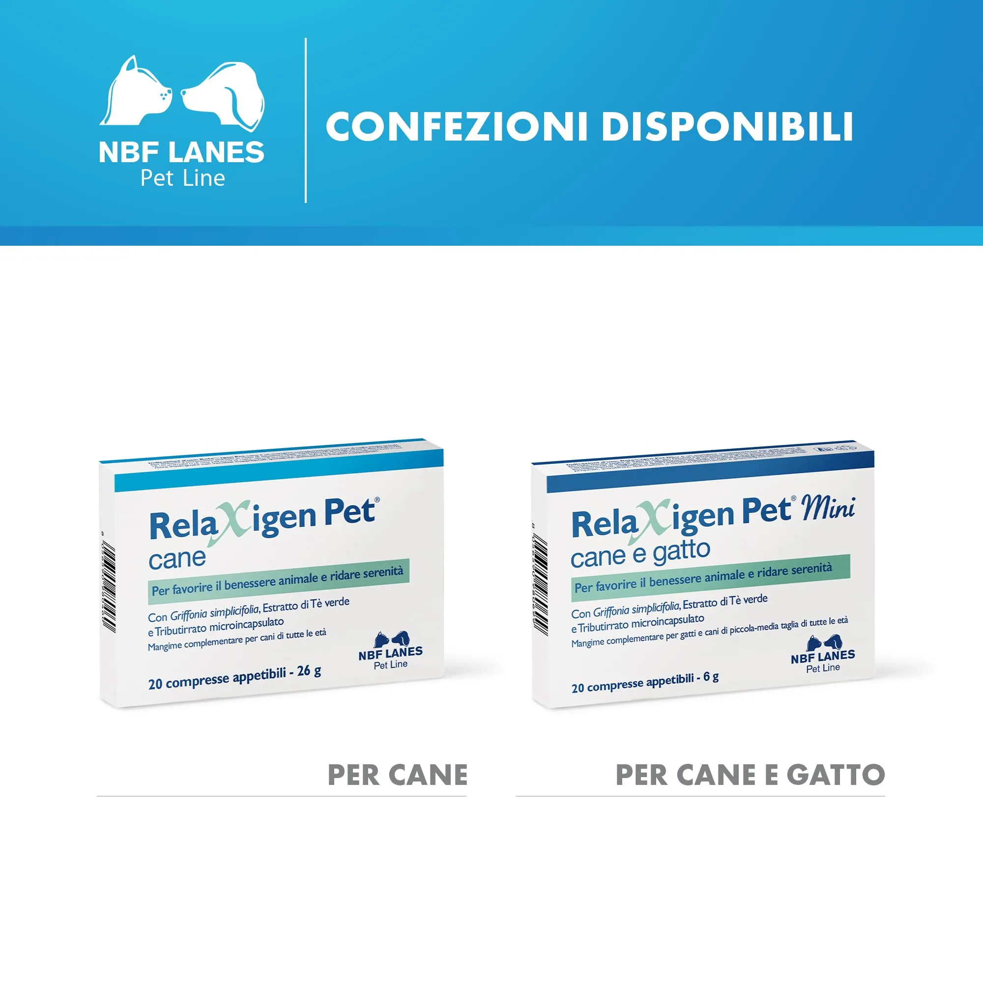 NBF Lanes Relaxigen Pet Cane, 20 Compresse, Taglia Medio-Grande - immagine 6