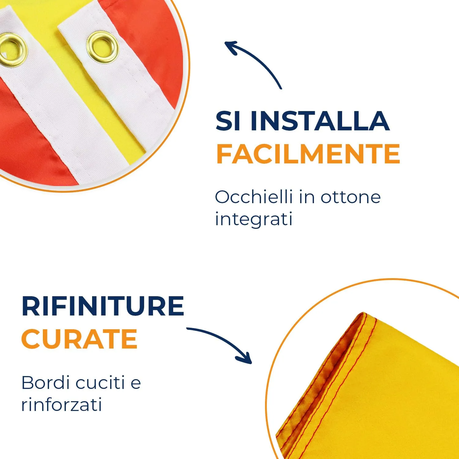 AZ FLAG Bandiera Spagna 90x60 cm Poliestere con Occhielli - immagine 4