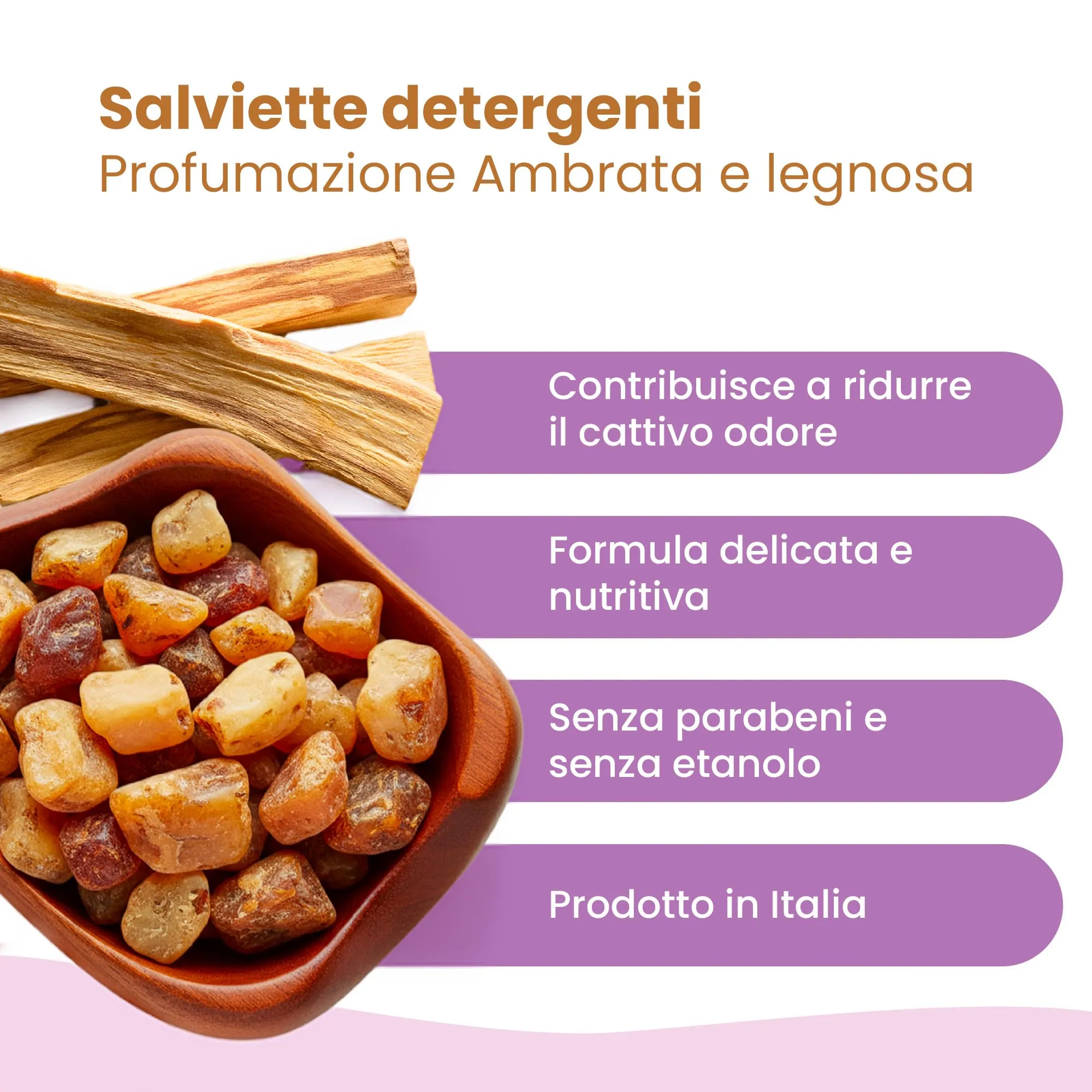 Camon Salviette Detergenti per Cani e Gatti, 40 Salviettine, 30x20 cm - immagine 2