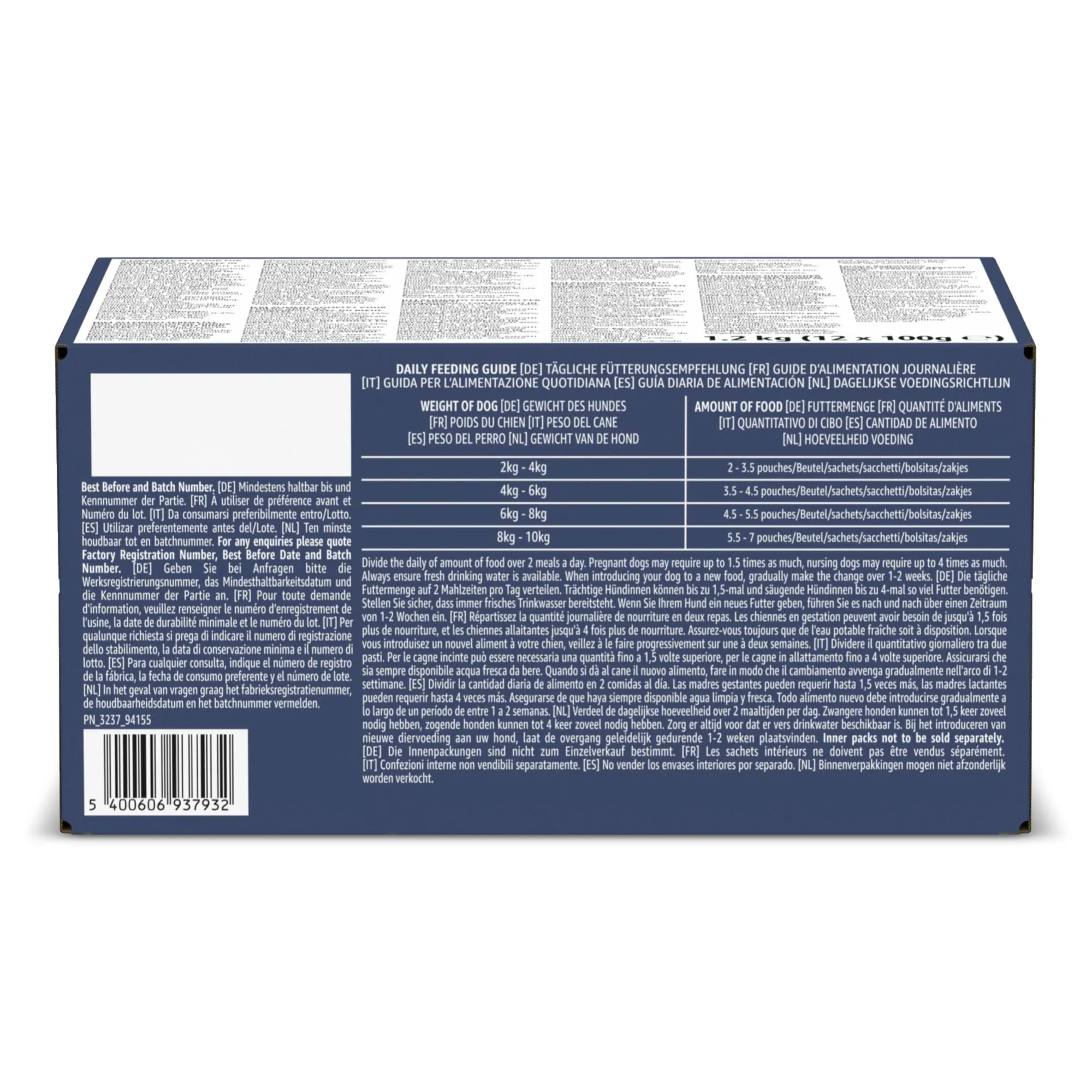 by Amazon Alimento completo per cani adulti, Selezione di carni in gelatina, 1,2 kg (12 x 100g) - immagine 7