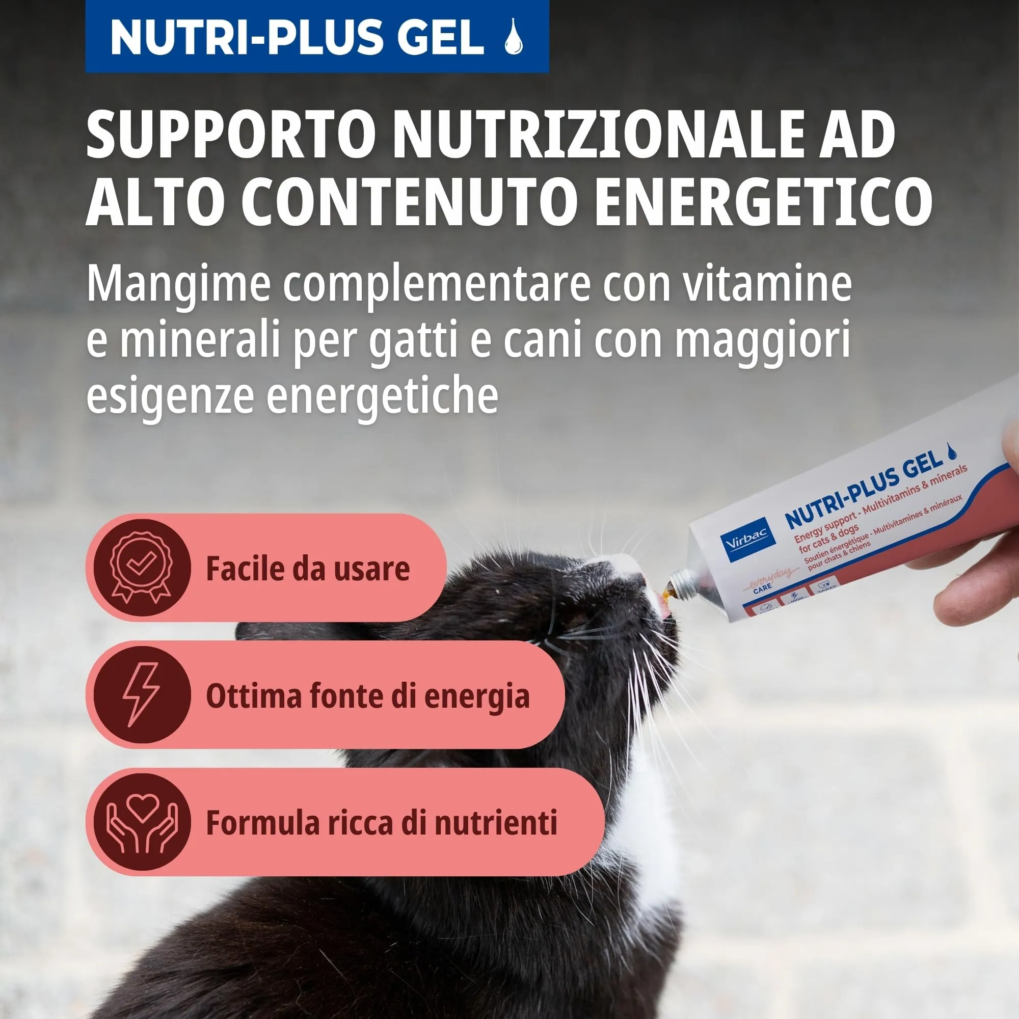 Virbac Nutri-Plus Gel Mangime Complementare per Cani e Gatti, 120 g - immagine 3