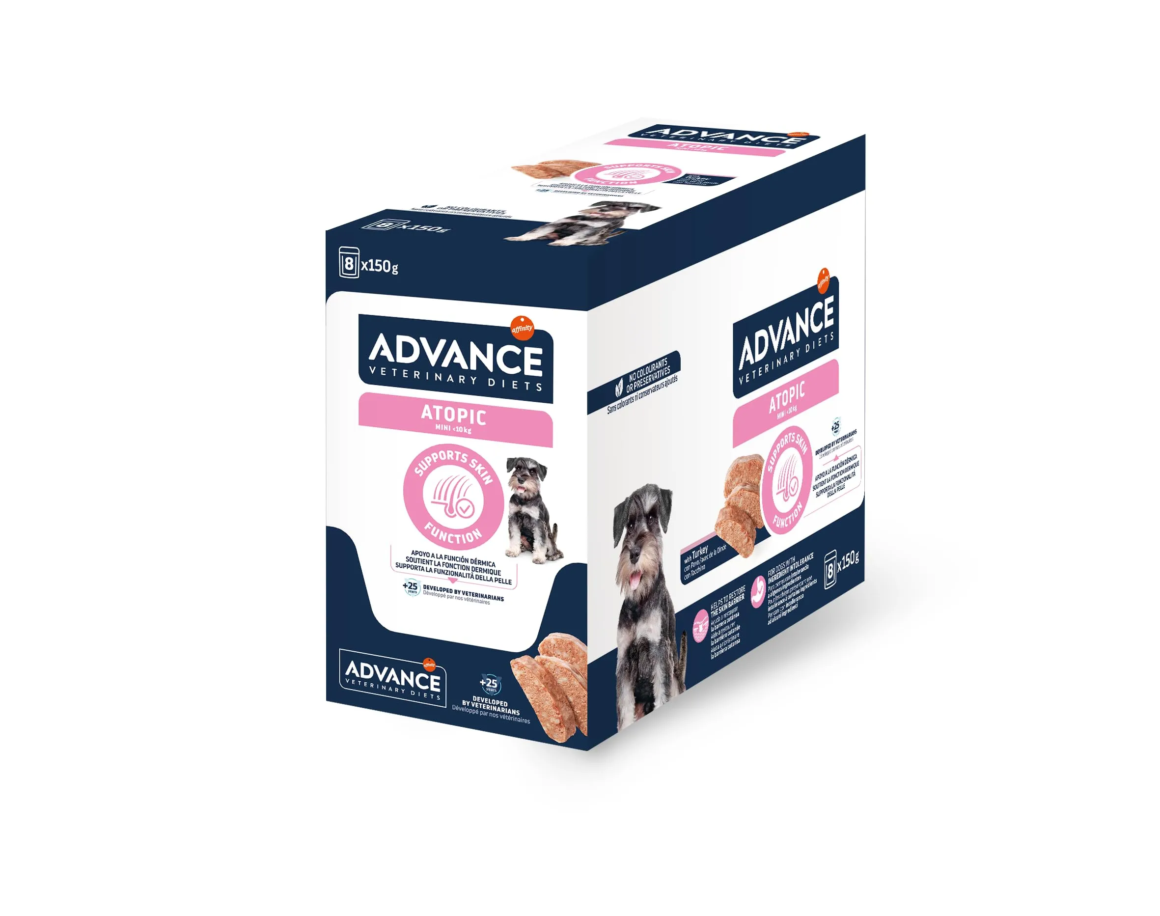 Affinity Advance Veterinary Diets Atopic Cibo Umido per Cani, 8 x 150g - immagine 1