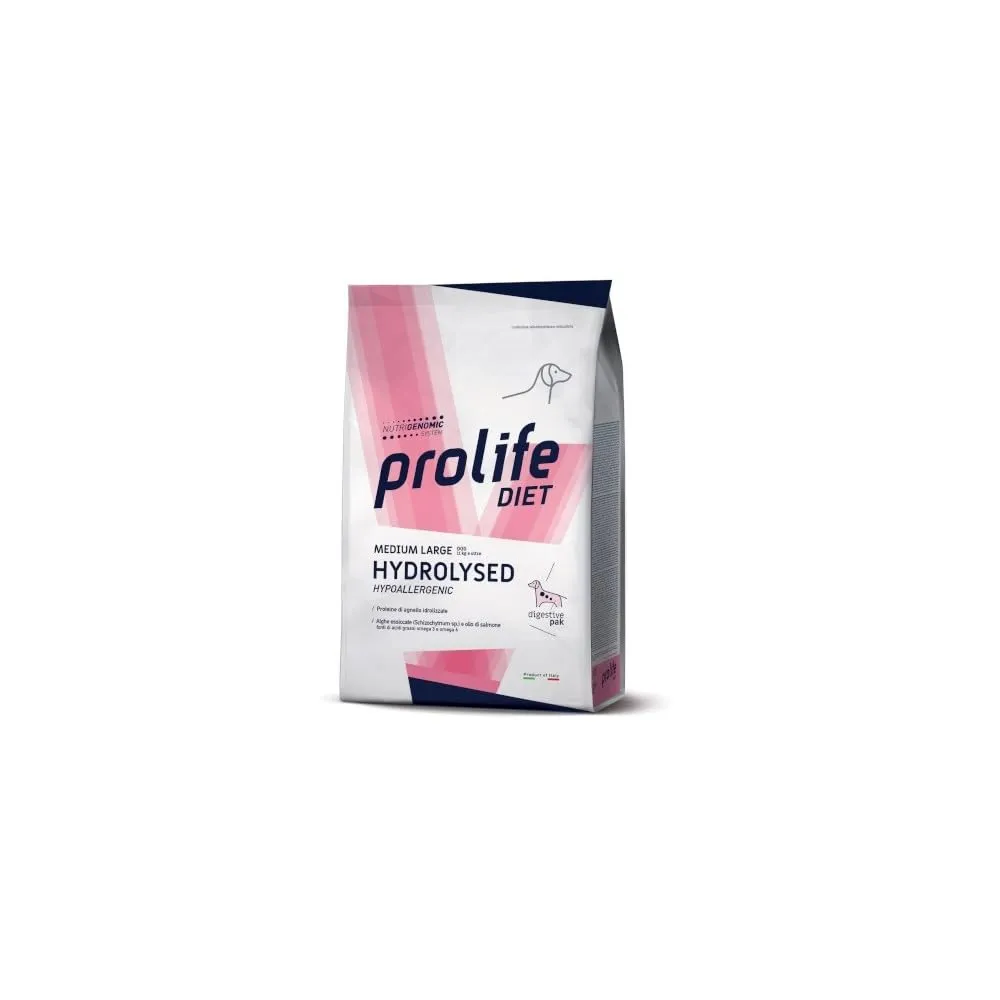 Prolife Diet Hydrolysed Hypoallergenic Dog Food for Medium and Large Dogs, 8kg - immagine 1