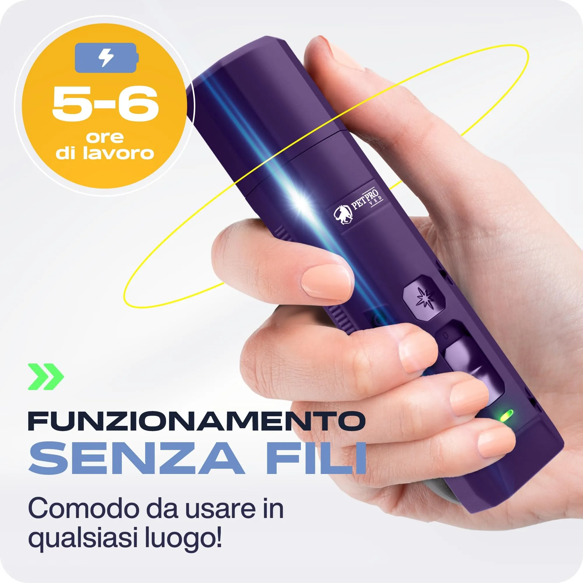 PETPROVED Tagliaunghie Elettrico per Cani, Silenzioso, Viola - immagine 5