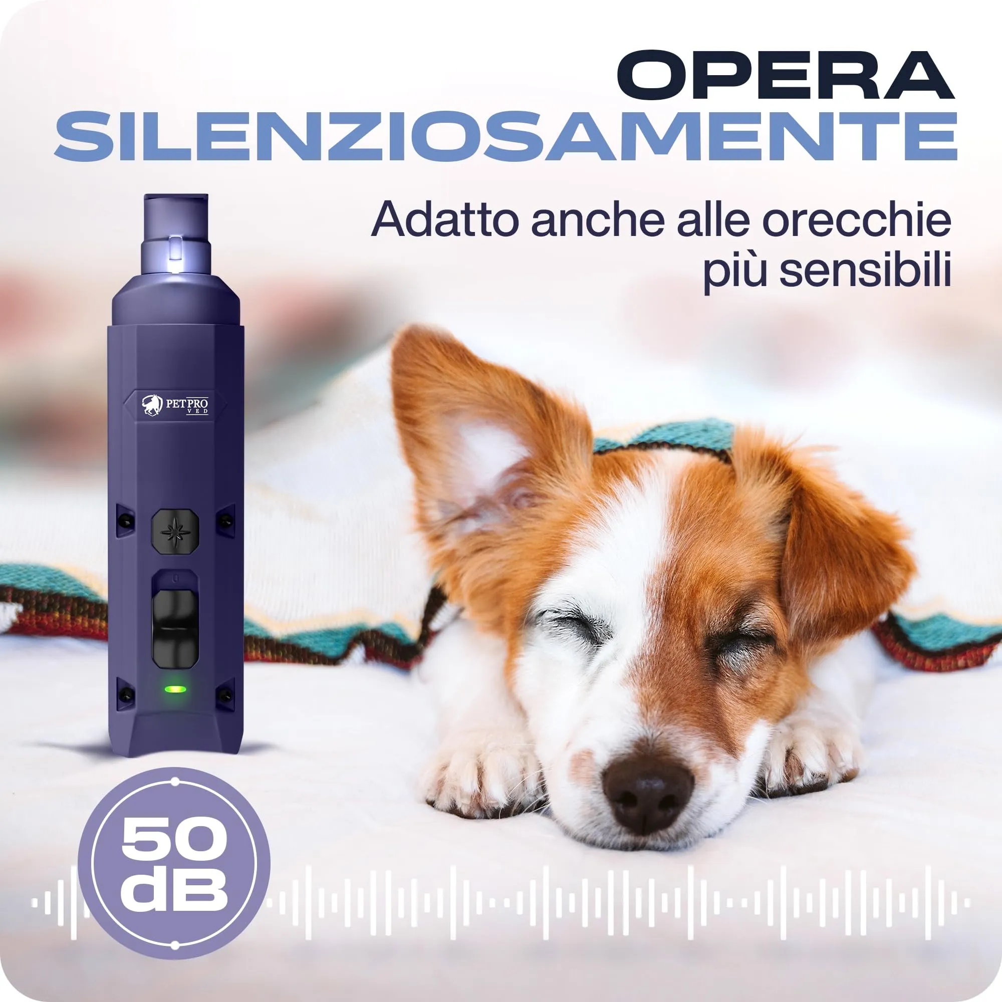 PETPROVED Tagliaunghie Elettrico per Cani, Silenzioso, Viola - immagine 7